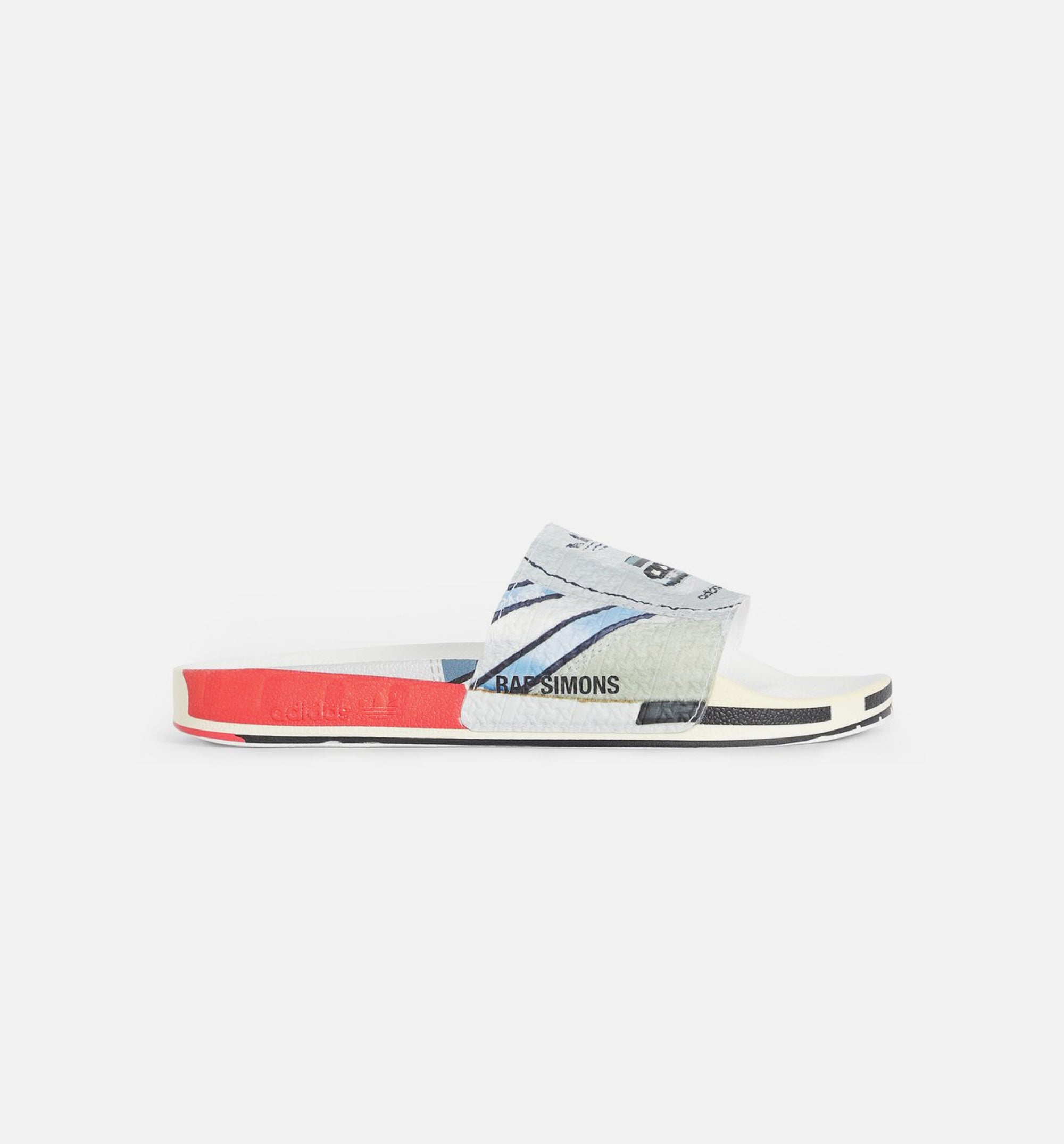 Rs Micro Adlette Slides Mens Slides - Silver Metallic/Bright Red、mySite、dreamappss
