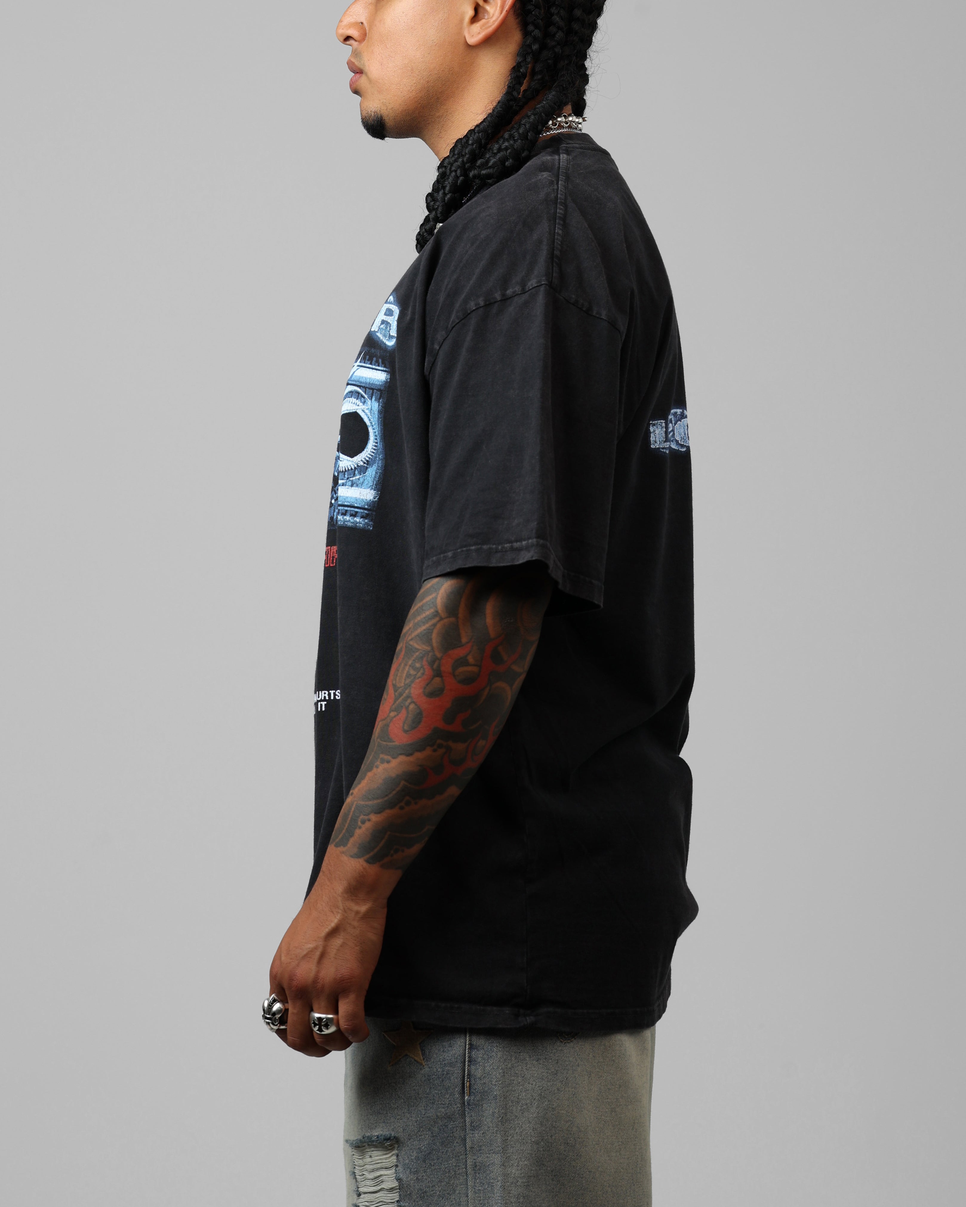 Loiter Void Vintage T-Shirt Black Wash、mySite、zt4zffjzw