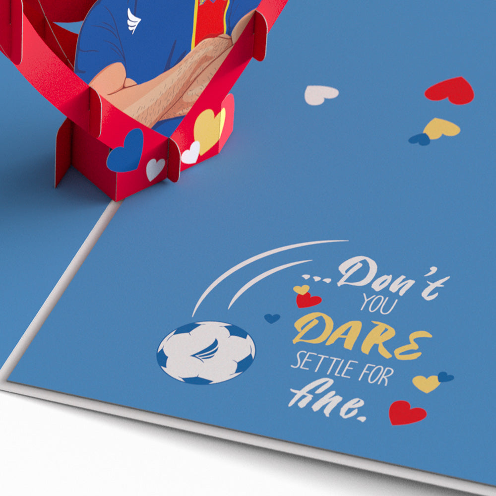 Ted Lasso Don't You Dare Settle For Fine Pop-Up Card、mySite、solidvoid