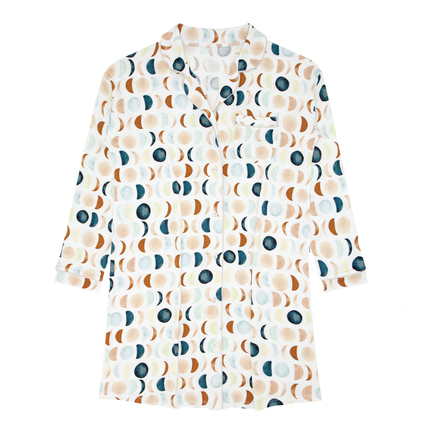 Luna Neutral Women's Long Sleeve Sleep Shirt、mySite、g9winljtr