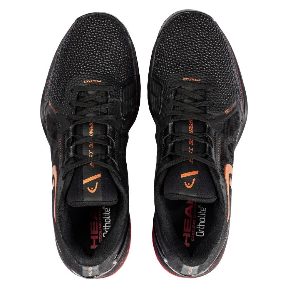 Head Sprint Pro 3.5 SF Men's Tennis Shoe (Black/Orange)