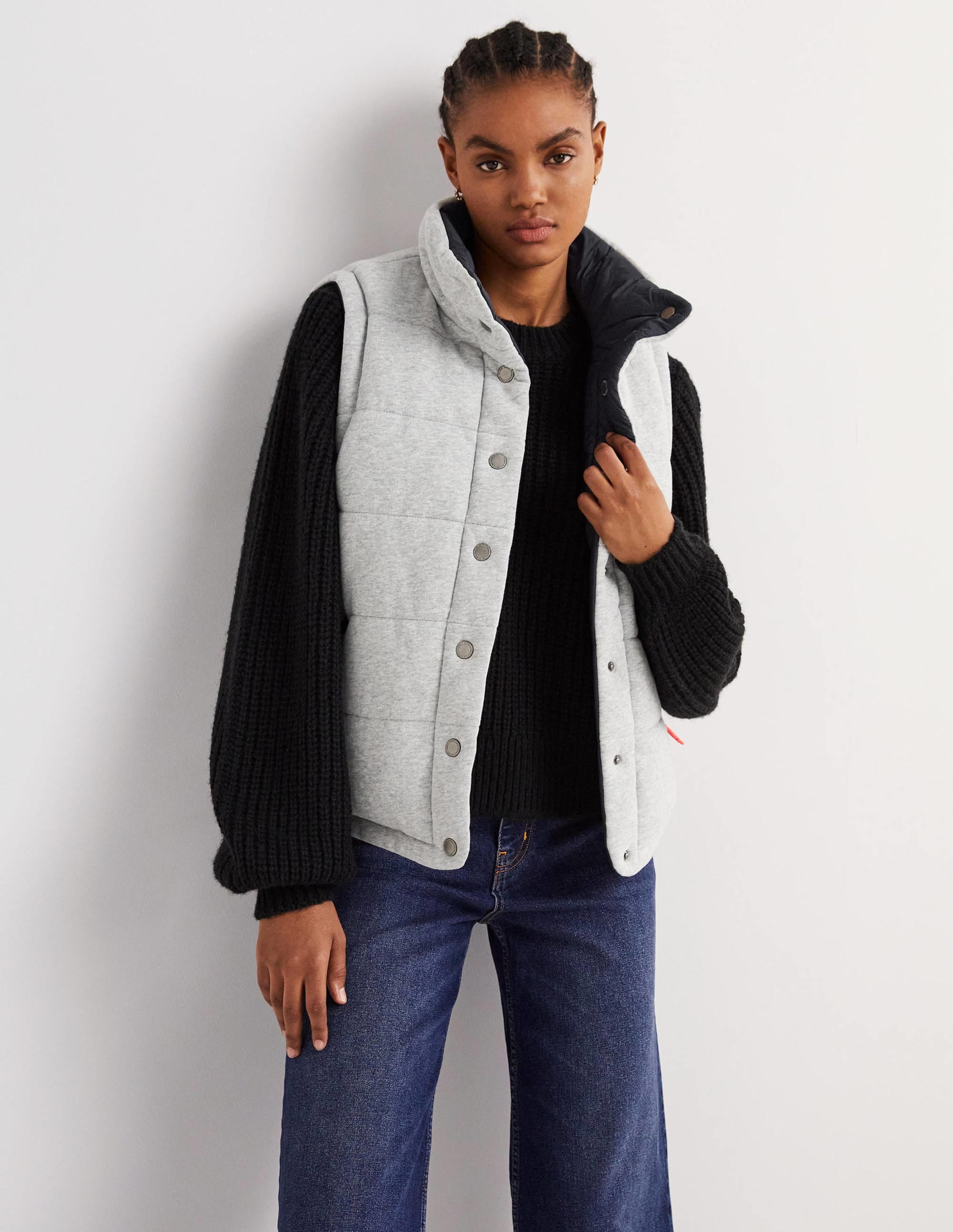  Reversible Vest-Grey Marl with Navy、mySite、ashleygrahame