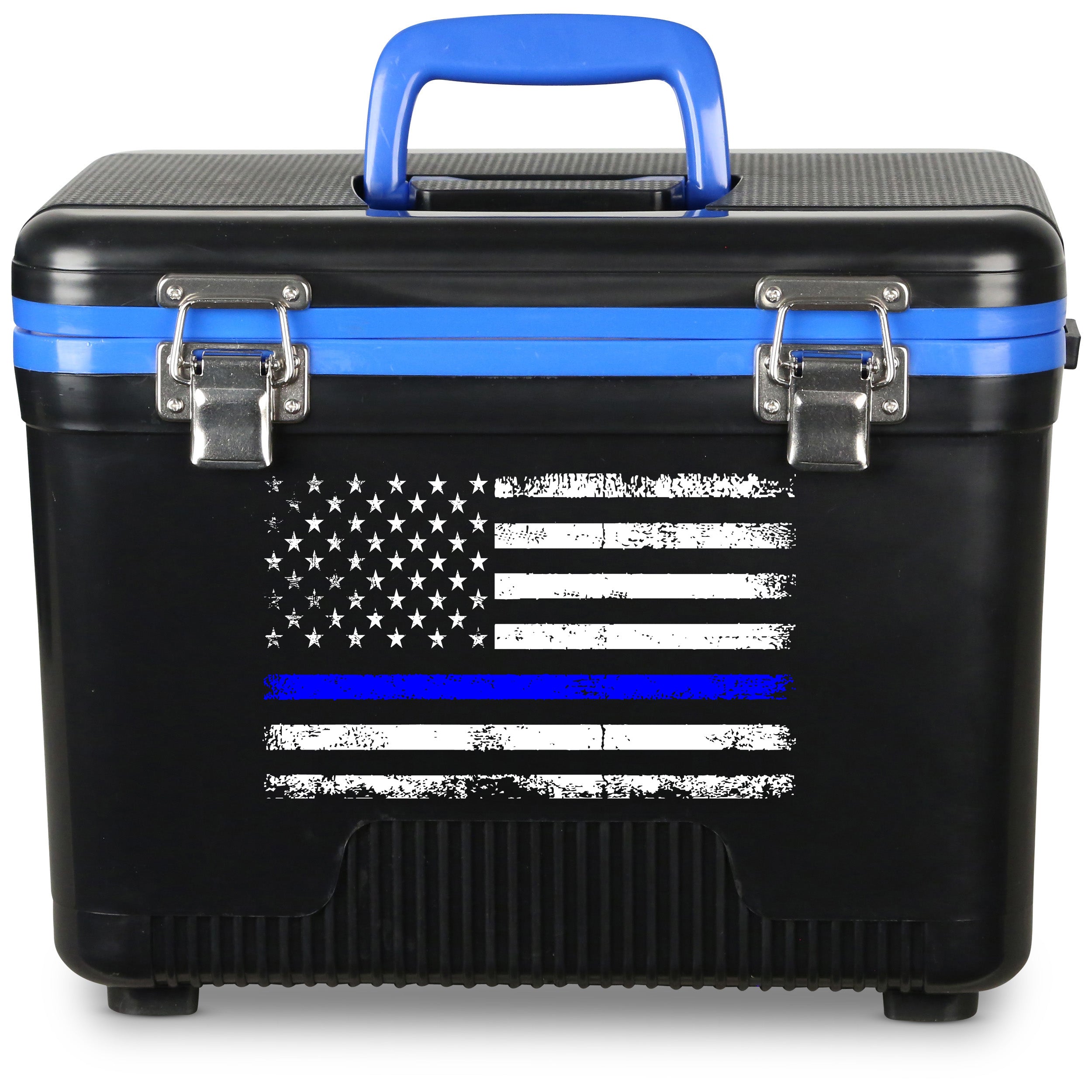 7.5Qt Thin Blue Line Lunch Box、mySite、noshort