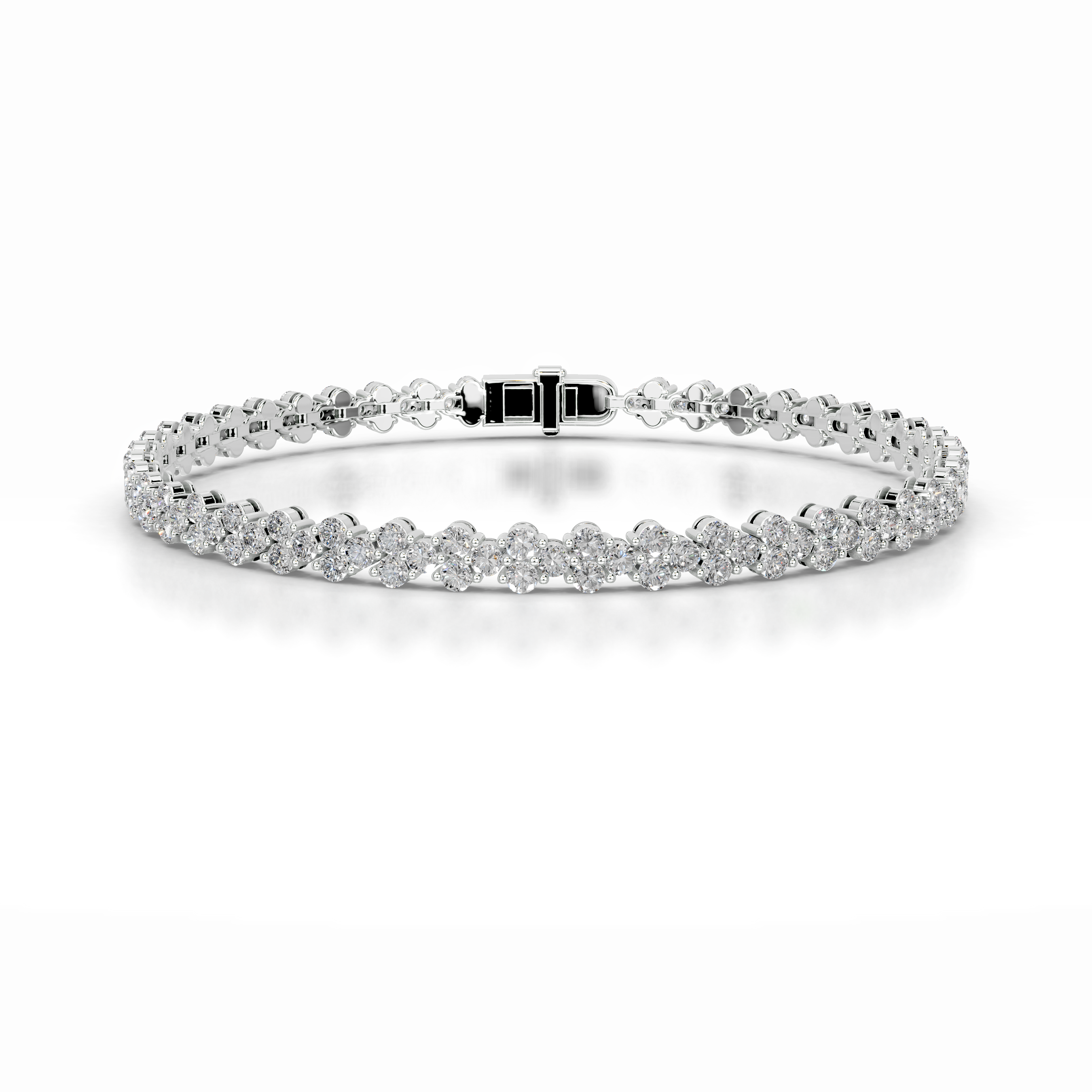 Shirley Lab Grown Diamond Tennis Bracelet (7.5 Carat) -14K White Gold、mySite、hinf8tx79