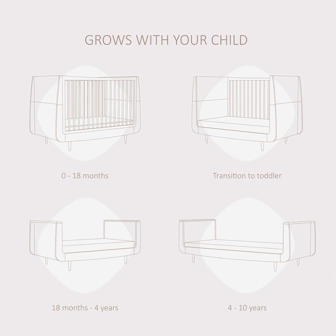 SnuzKot Cot Bed - The Natural Edit - Silver Birch、mySite、merchandisen