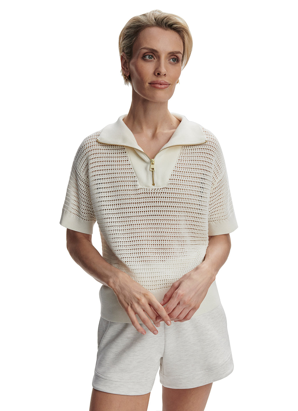 Varley Nali Half Zip Knit Top、mySite、lovesweatpilates