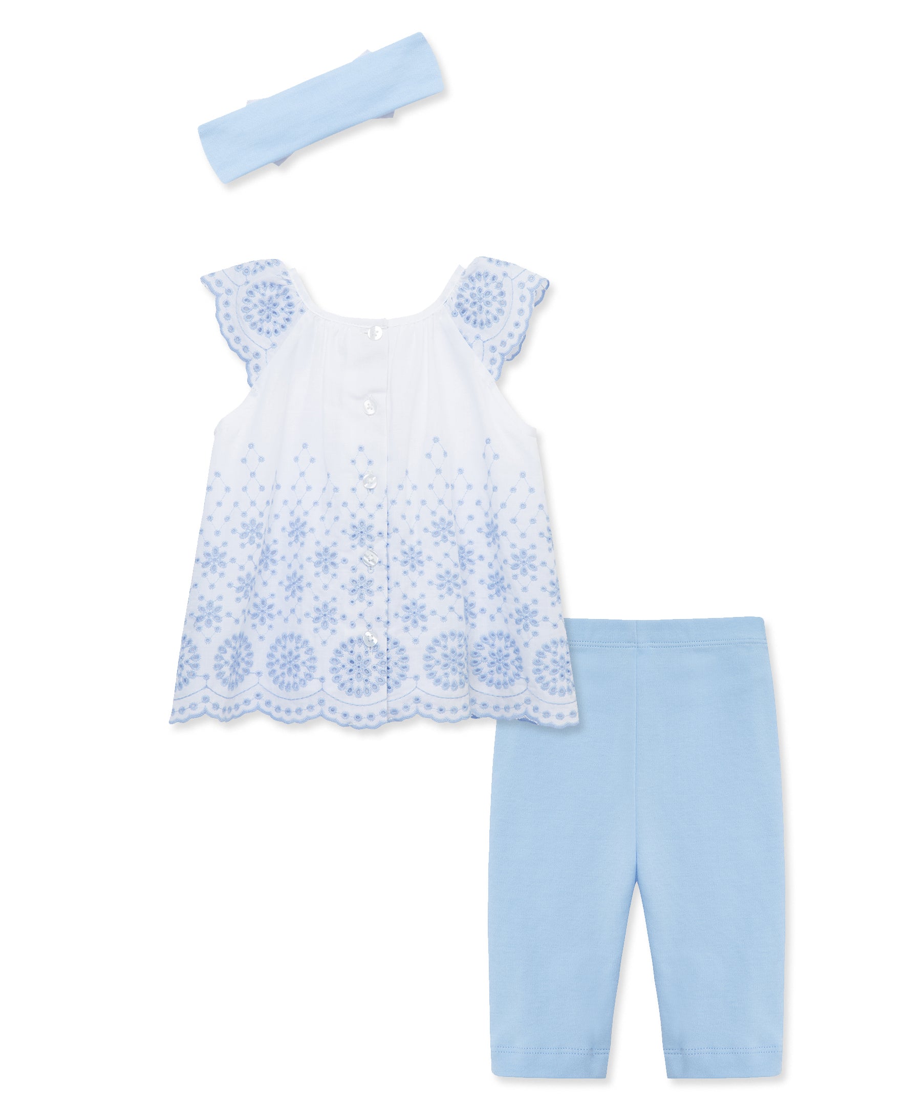  Blue Eyelet Woven Tunic Set (12M-24M)、mySite、layawaytickets