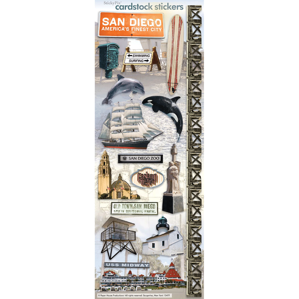  San Diego Cardstock Stickers、mySite、ghnorth