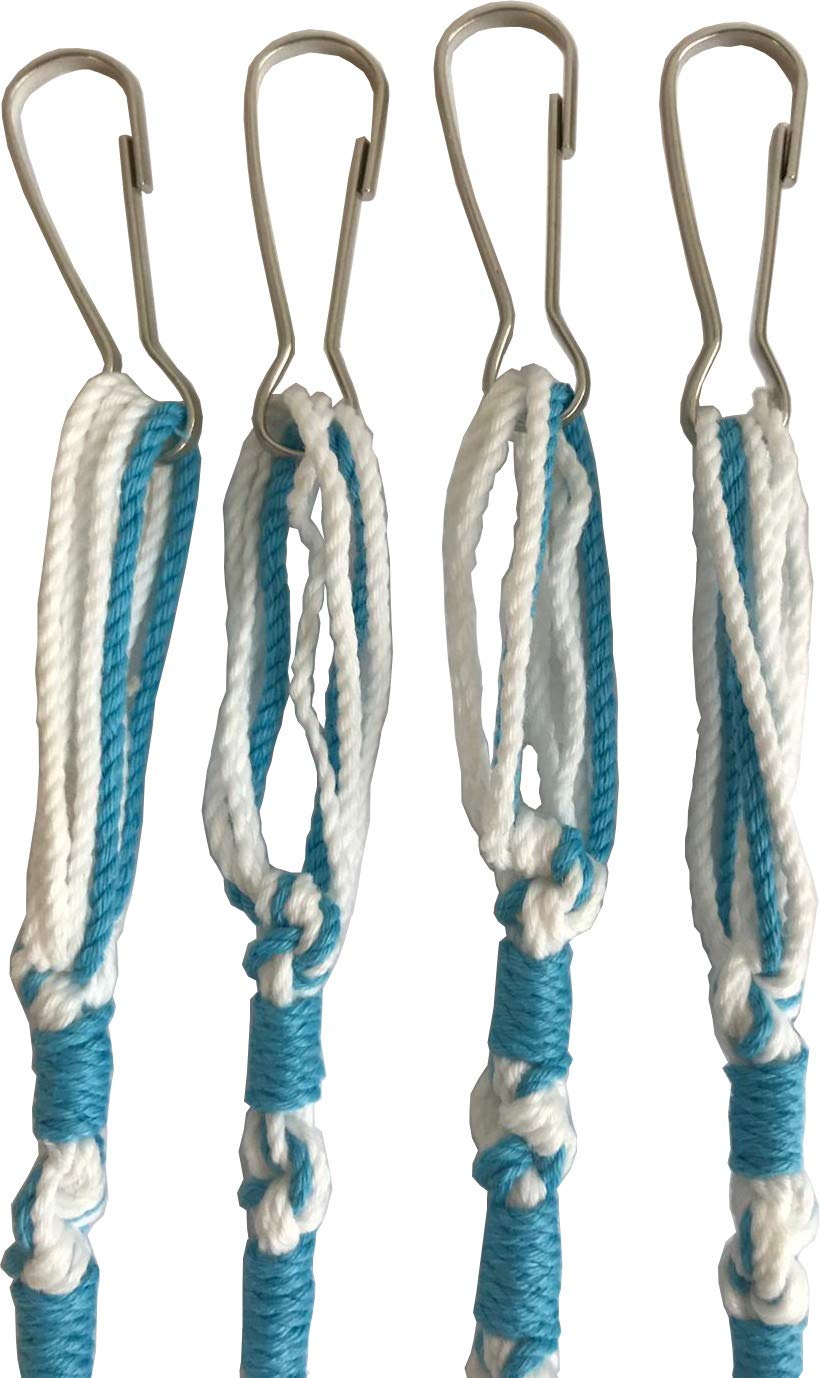  Holy Land Market Pants/Jeans Tzitzits (Set of Four) White with Blue Thread - Tassels with Hanging Hooks (with Longer Blue Messiah Thread)、mySite、elrpsem3k