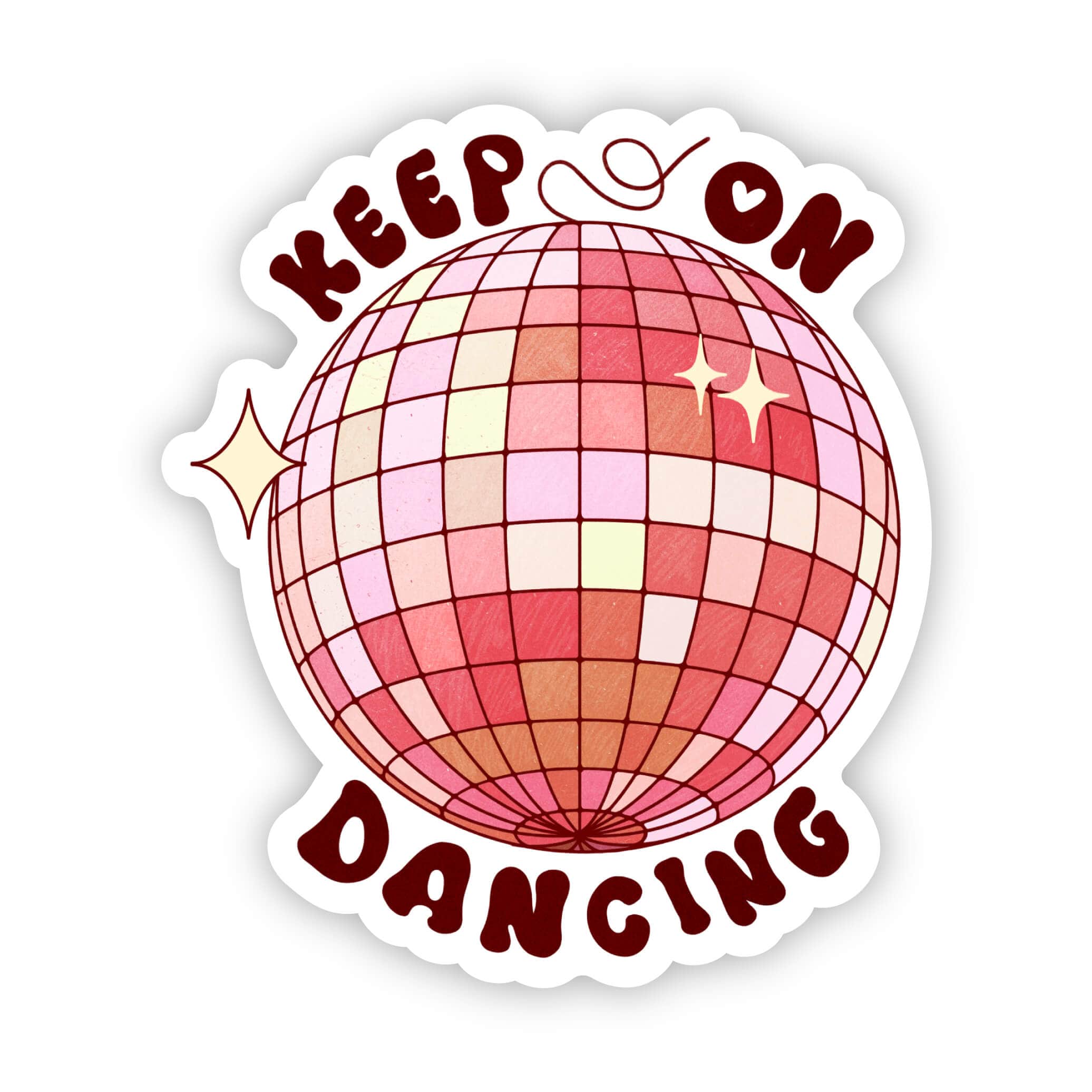  Keep on dancing disco ball sticker、mySite、ghnorth