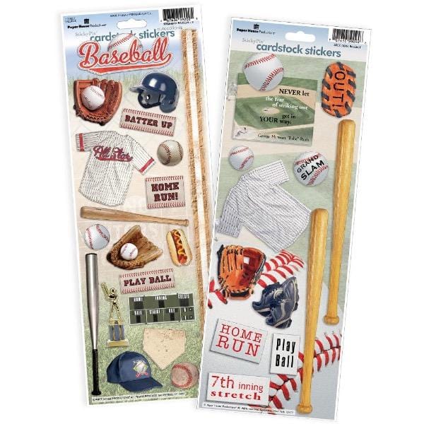  Scrapbook Stickers - Baseball Value Pack、mySite、ghnorth