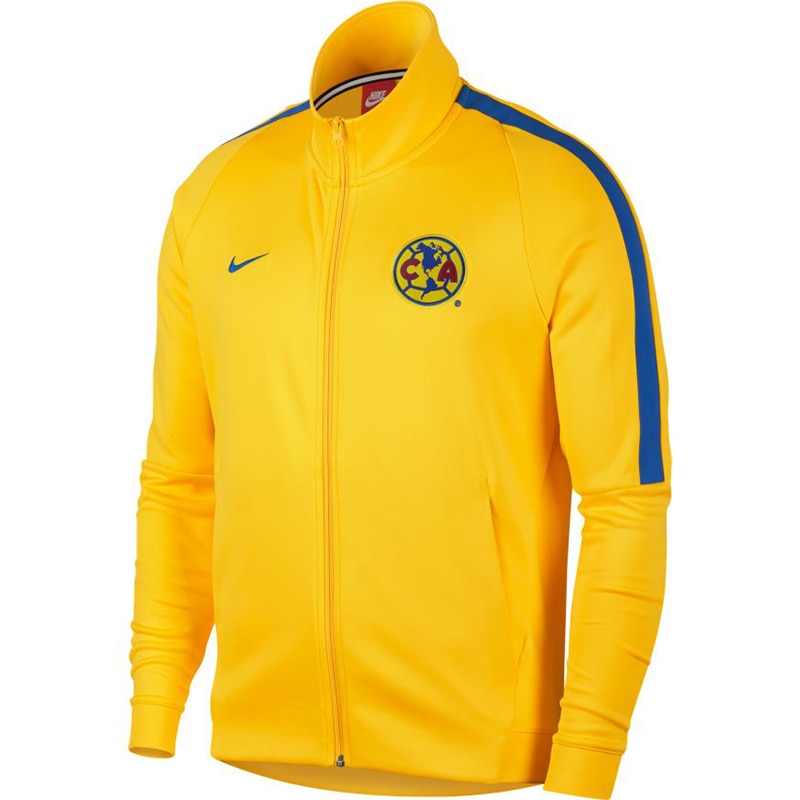 Nike Men's Club America 18/19 Franchise Jacket Tour Yellow/Varsity Royal、mySite、noshort