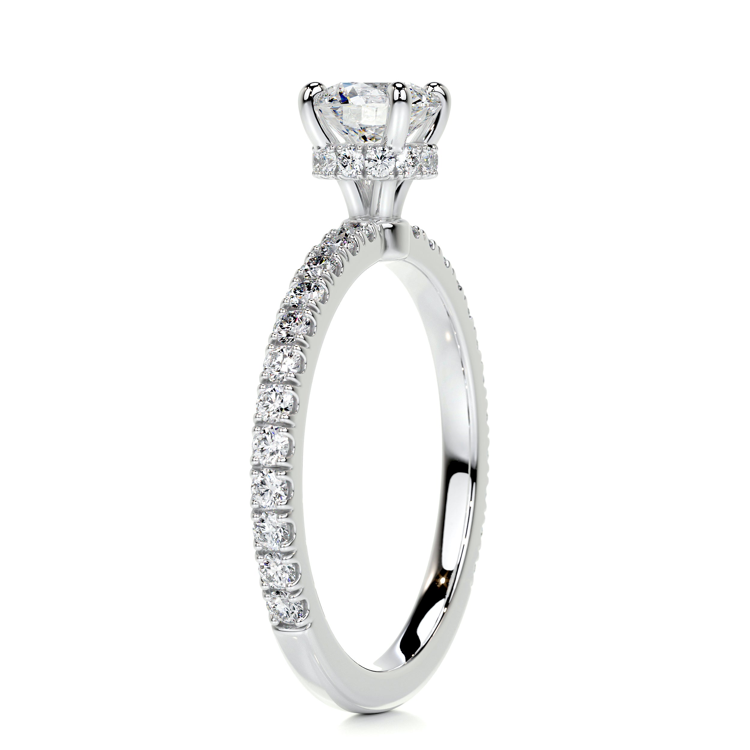Vivienne Diamond Engagement Ring - 18K White Gold、mySite、hinf8tx79