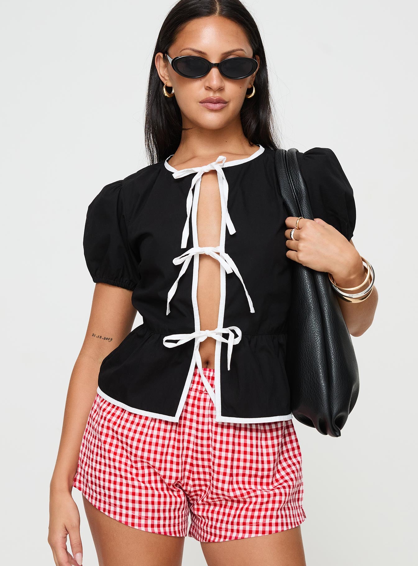 Ryota Blouse Black、mySite、solidvoid