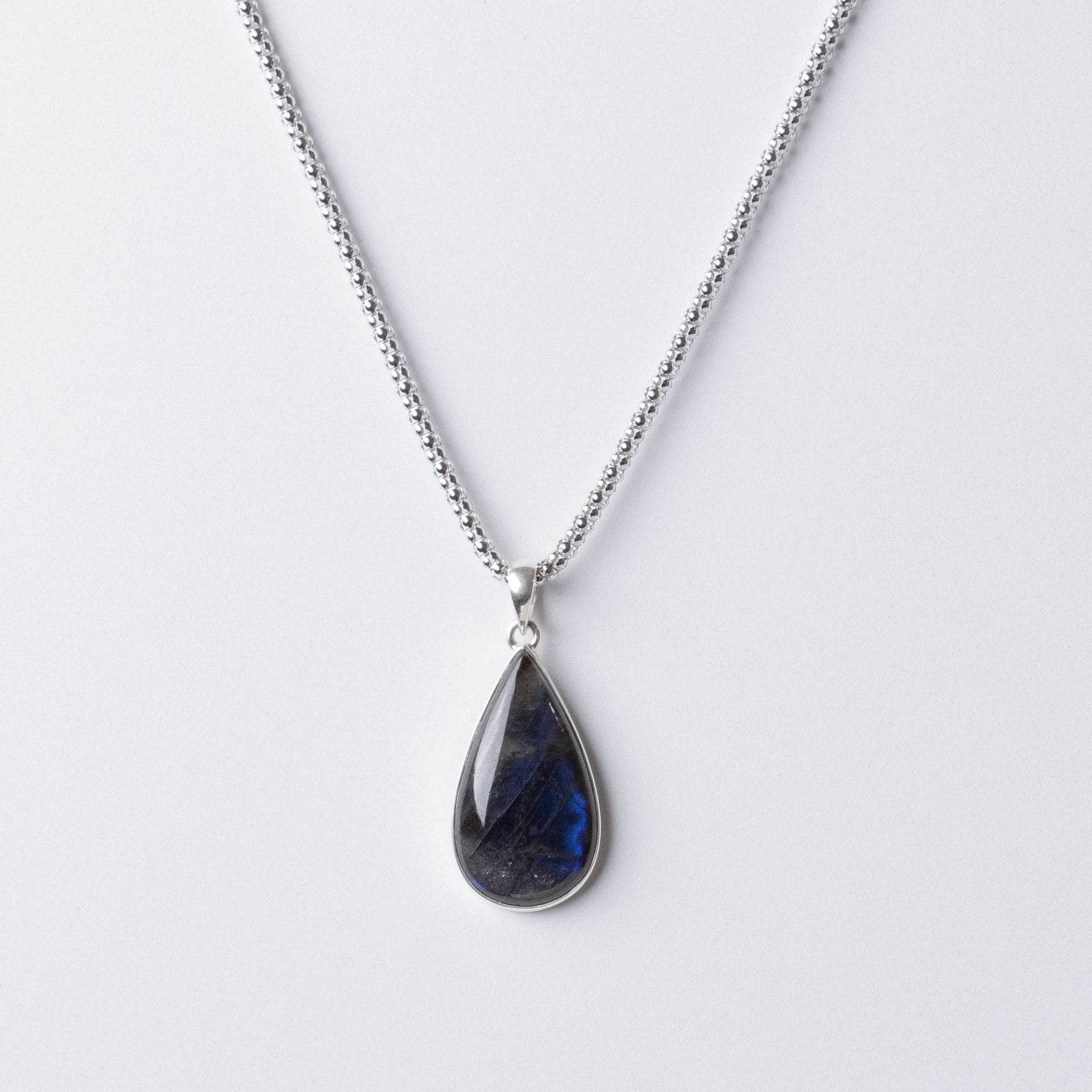 Labradorite Teardrop Pendant Necklace、mySite、hinf8tx79