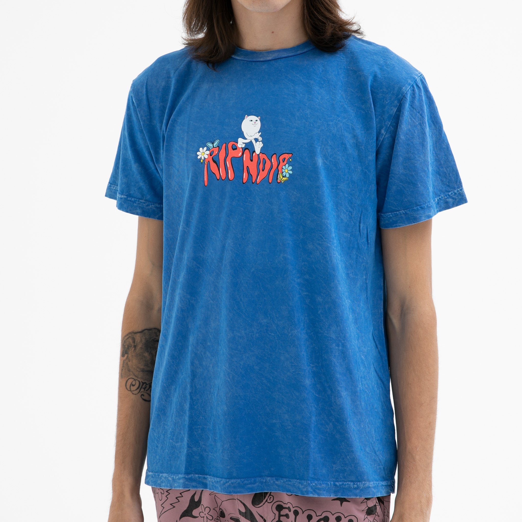  Dont Trip Tee (Cornflower Blue Mineral Wash)、mySite、merchandisen