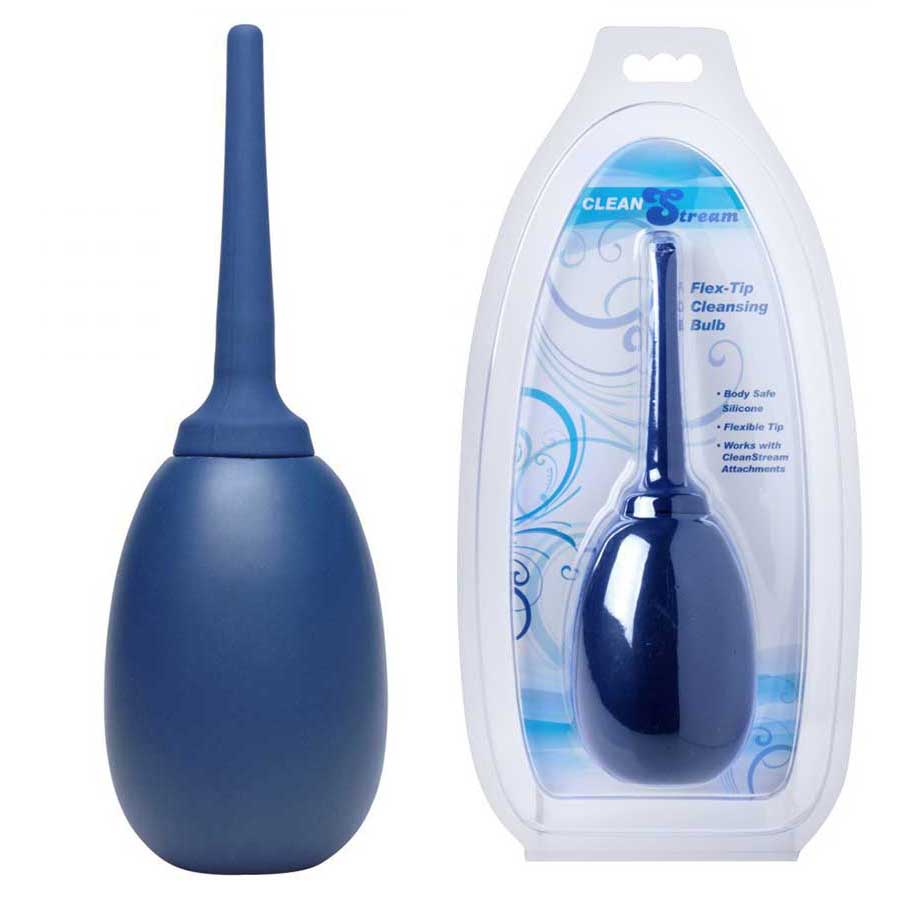 Premium Flex Tip 8 oz Silicone Anal Enema Cleansing Bulb by CleanStream、mySite、bottomscart