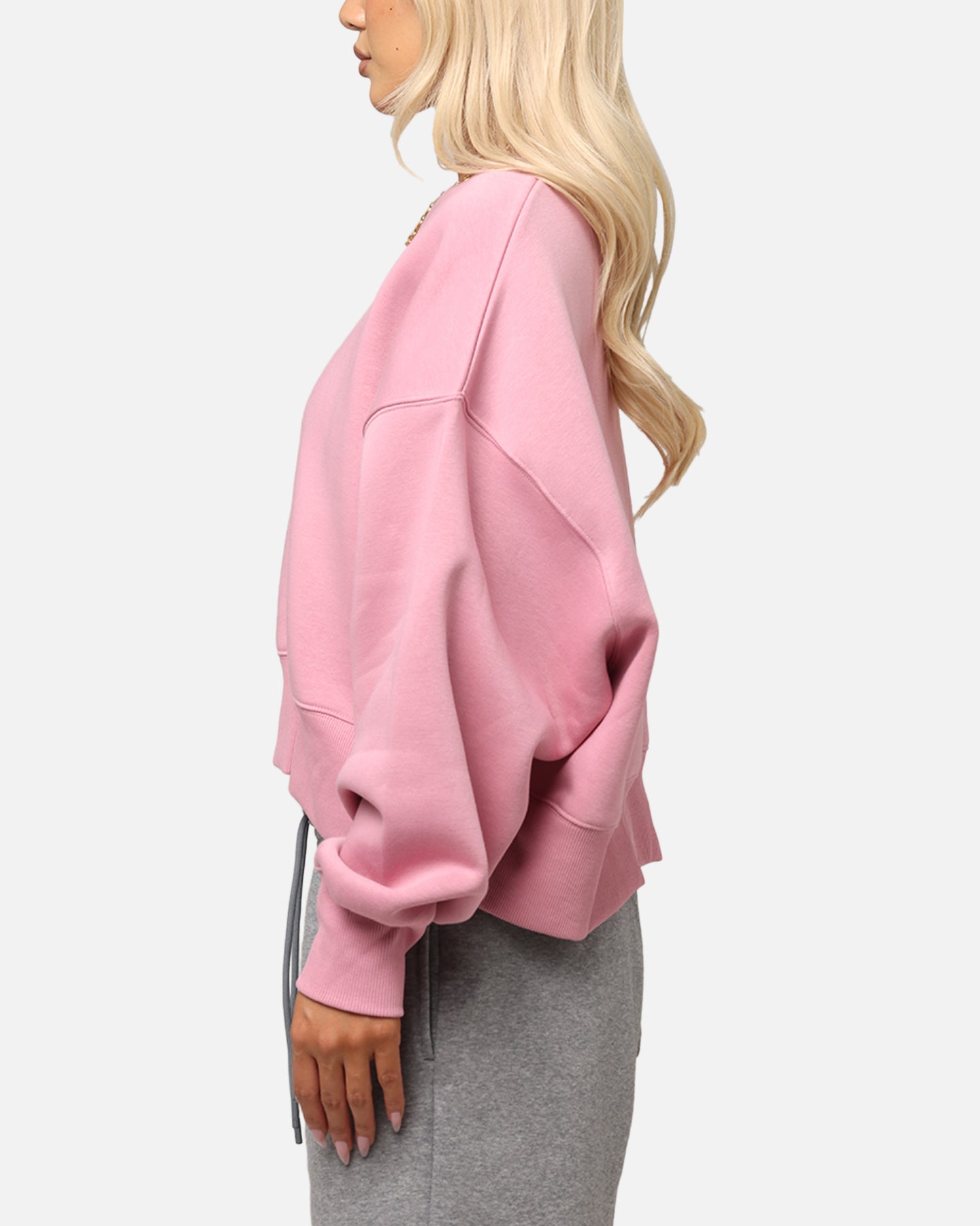 Nike Women's Sportswear Phoenix Fleece Crewneck Pink、mySite、zt4zffjzw
