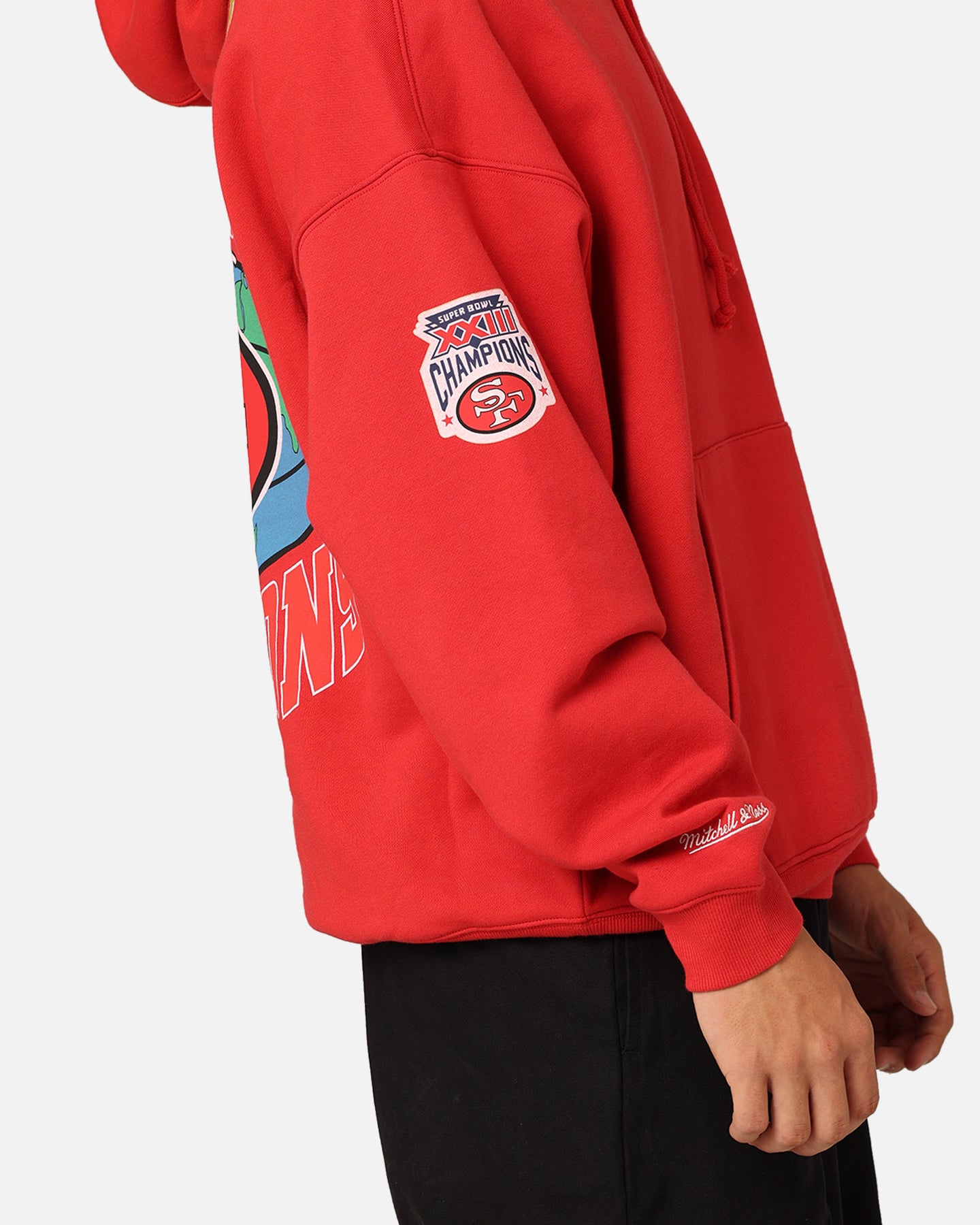 Mitchell & Ness San Francisco 49ers Super Bowl World Hoodie Faded Red、mySite、zt4zffjzw