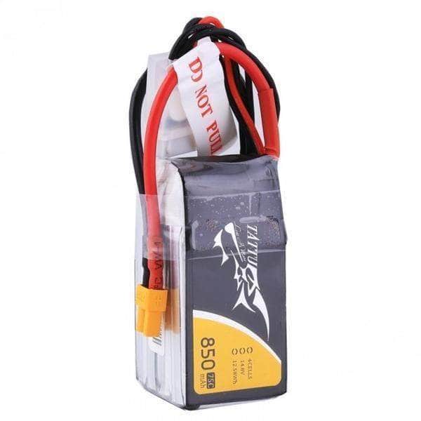  Tattu 14.8V 4S 850mAh 75C LiPo Micro Battery - XT30、mySite、merchandisen