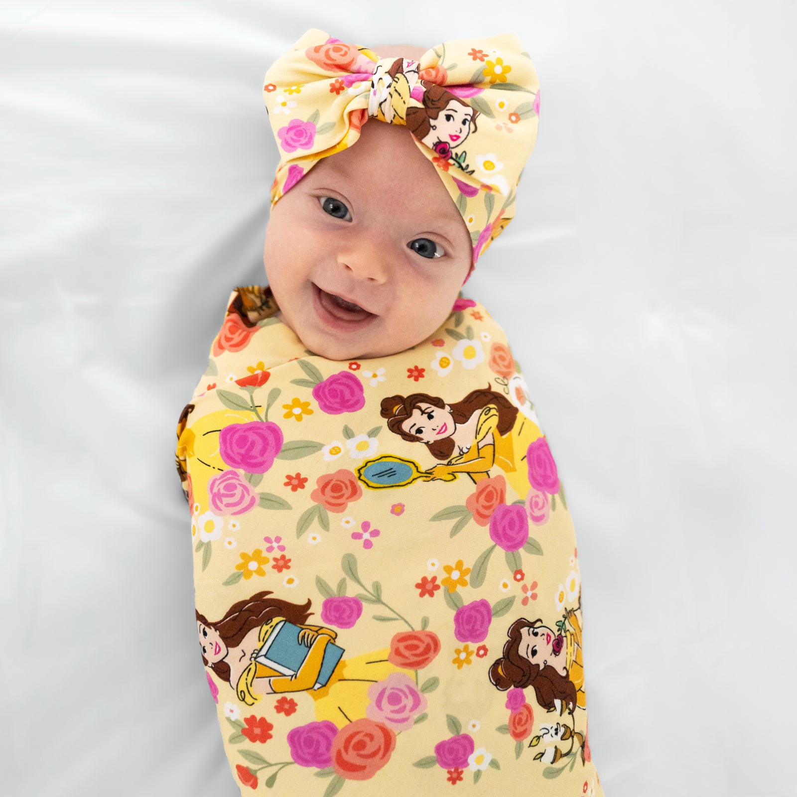  Disney Princess Belle Swaddle & Luxe Bow Headband Set、mySite、layawaytickets