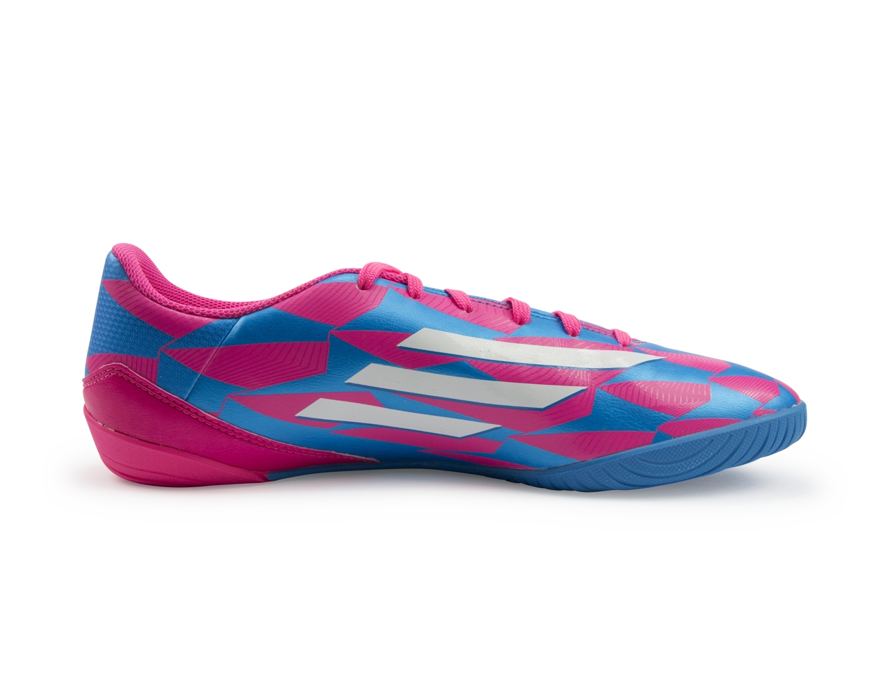 Adidas Men's F10 (Messi) Indoor Soccer Shoes Solar Pink/White/Solar Blue、mySite、bottomscart