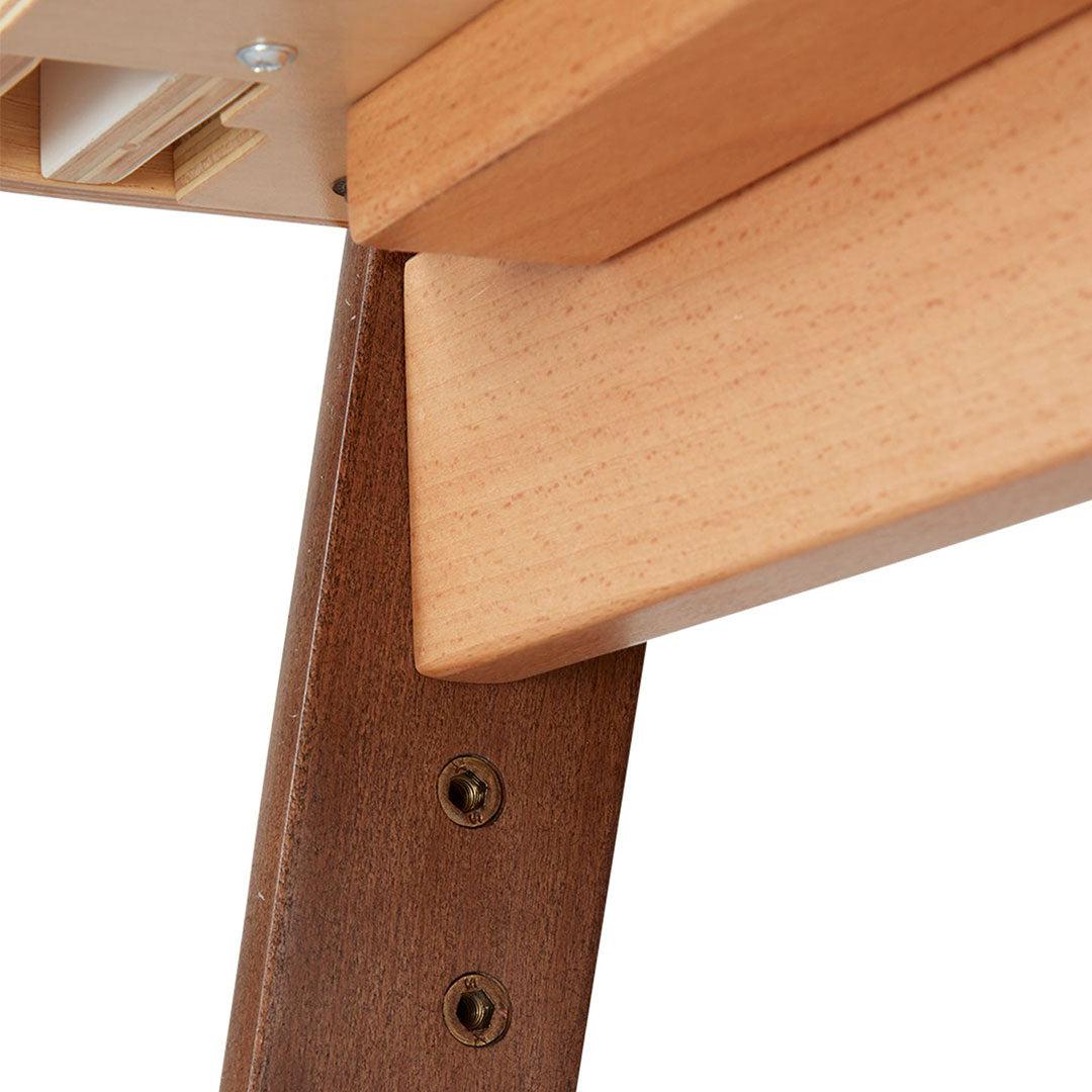  Gaia Baby Hera Cot Bed + Bedside Crib Two Piece Bundle - Natural + Walnut、mySite、merchandisen