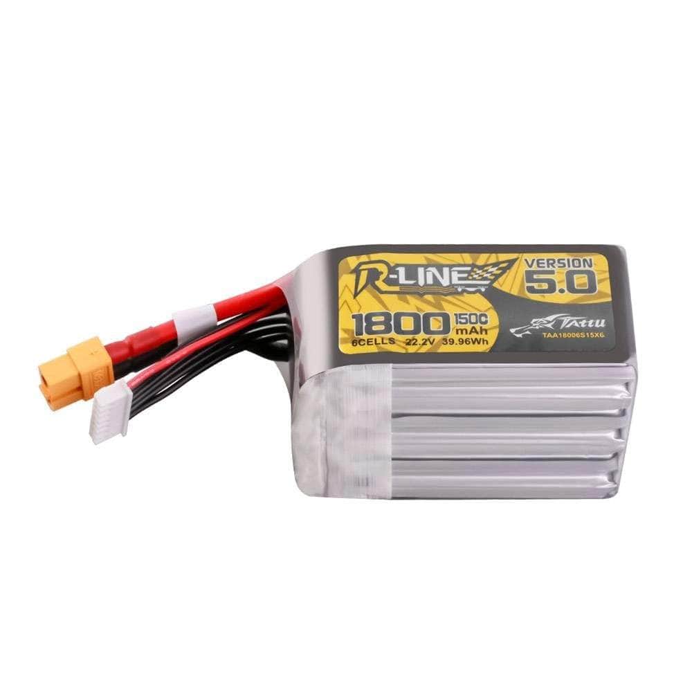  Tattu R-Line Version 5.0 1800mAh 6S 150C 22.2V LiPo Battery - XT60、mySite、merchandisen