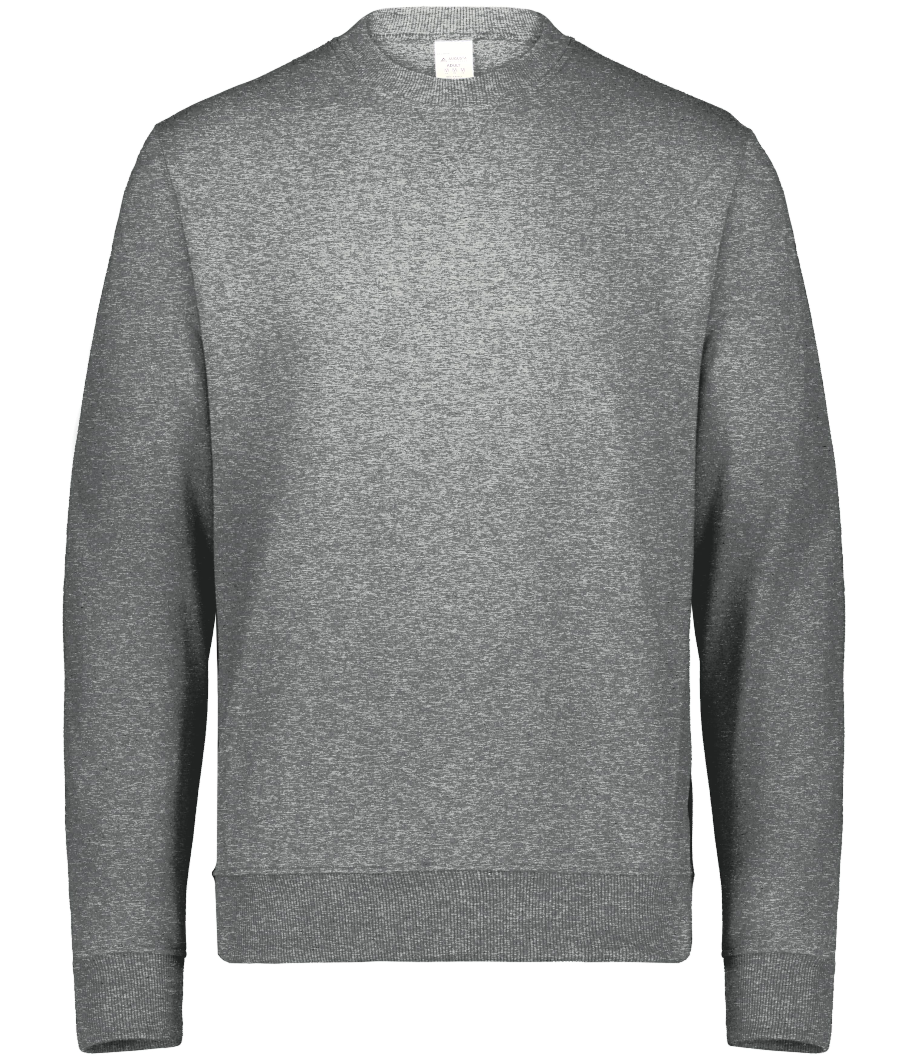 Augusta Youth All-Day Core Basics Fleece Crew - Platinum Heather、mySite、noshort