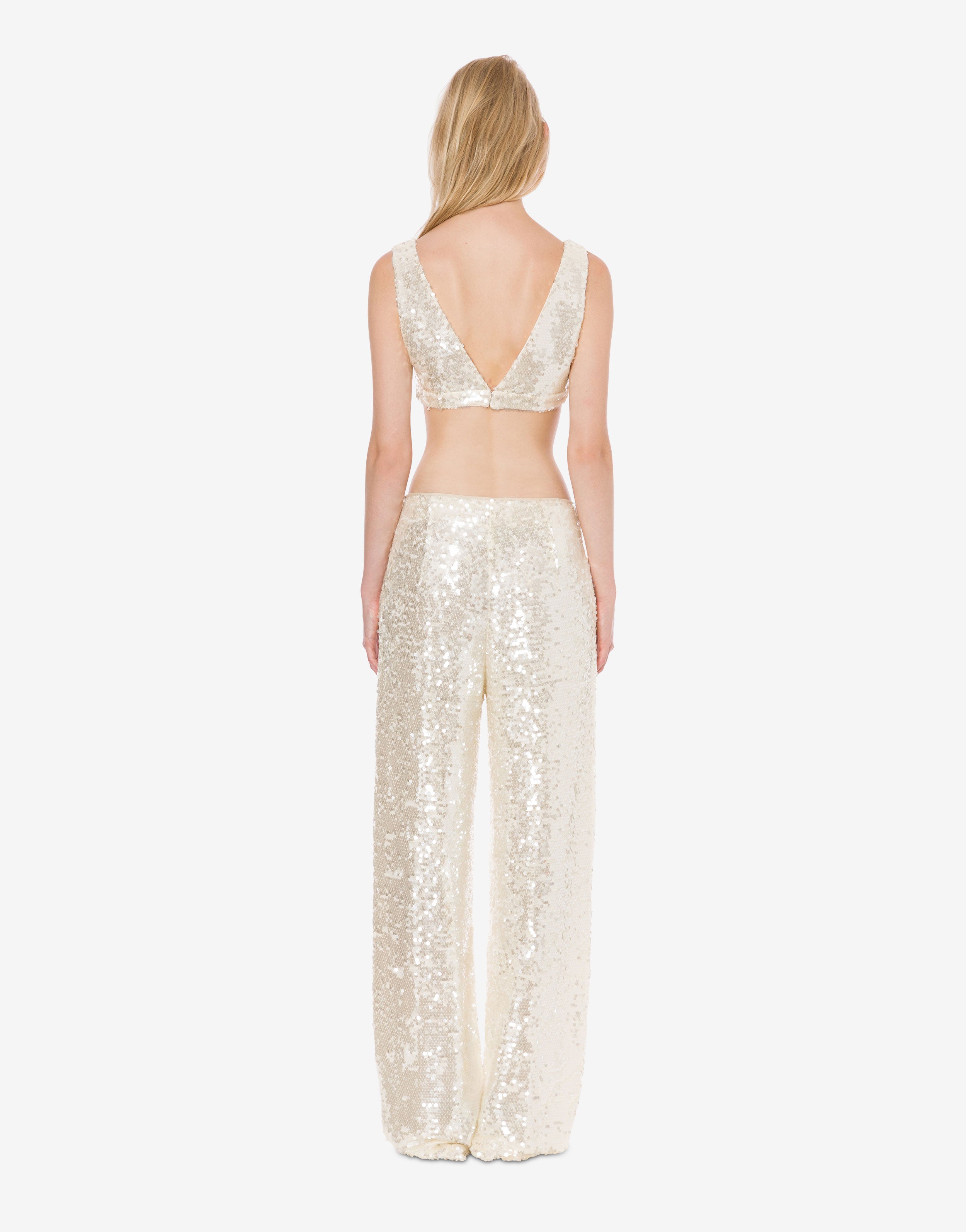 Pantalone ampio in paillettes、mySite、aoinhome