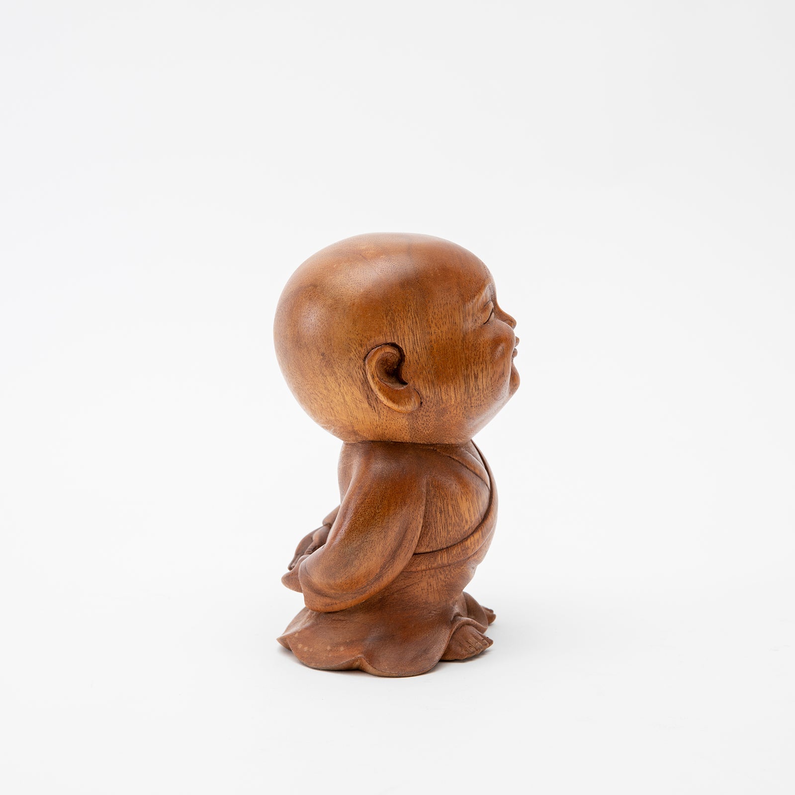 Wooden Happy Monk Statue、mySite、topwebapps