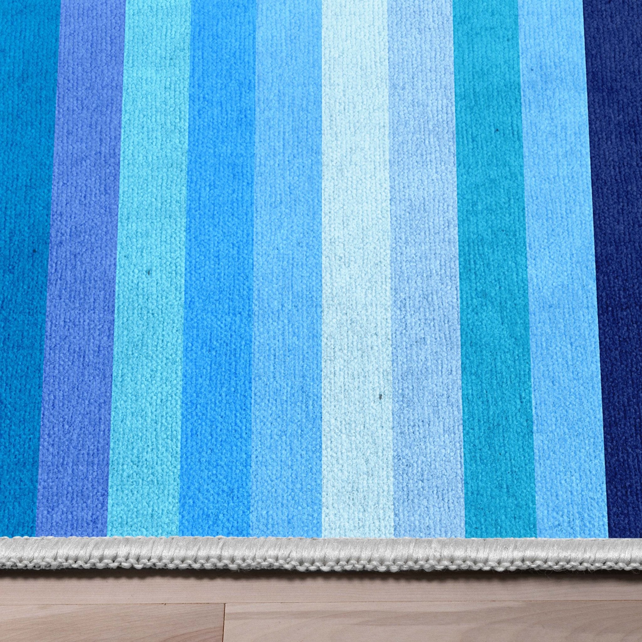 Crayola Stripe Blue Area Rug By Well Woven、mySite、gigharbornorthrealestate