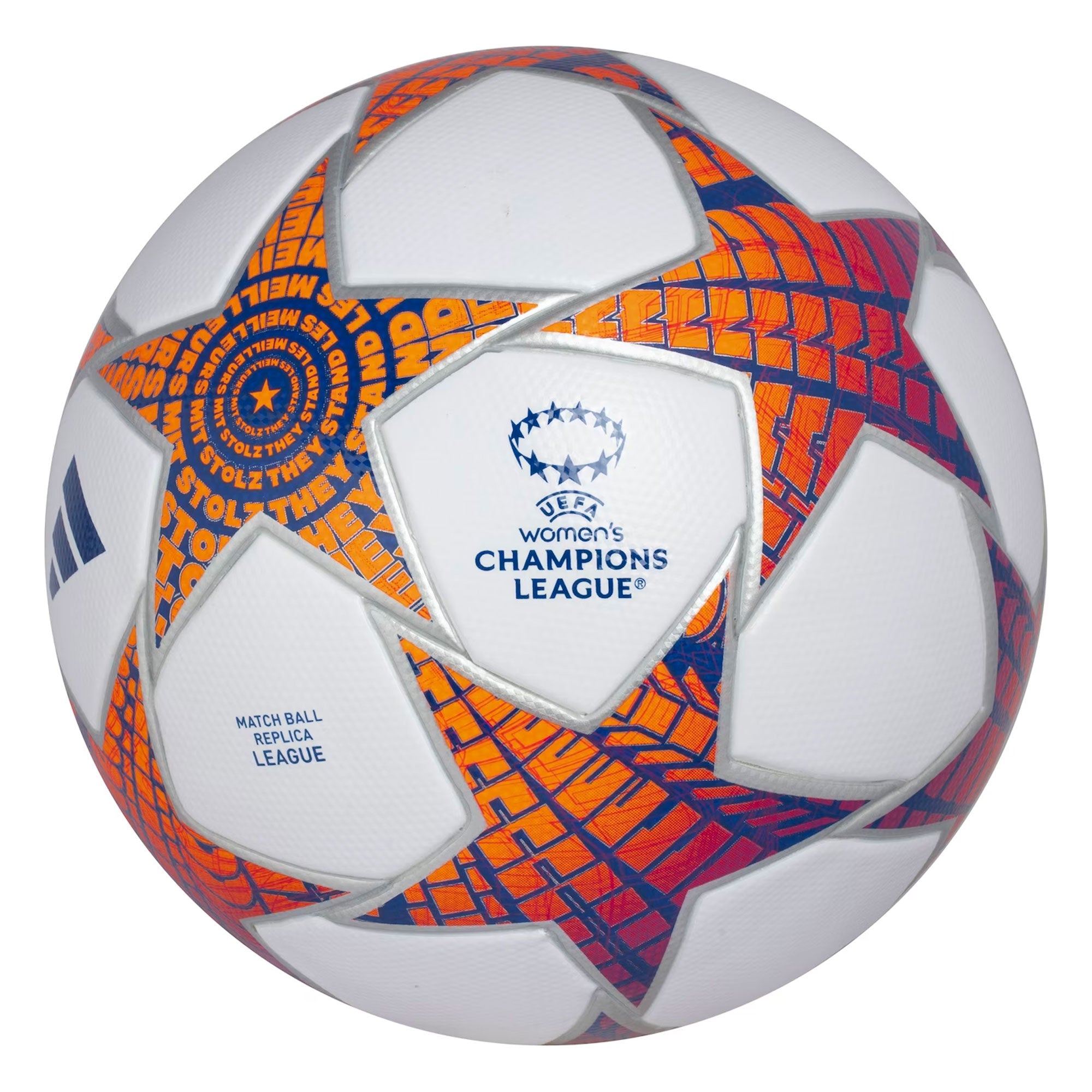 adidas UEFA Women's 2023/24 Champions League Ball White/Red/Blue、mySite、bottomscart