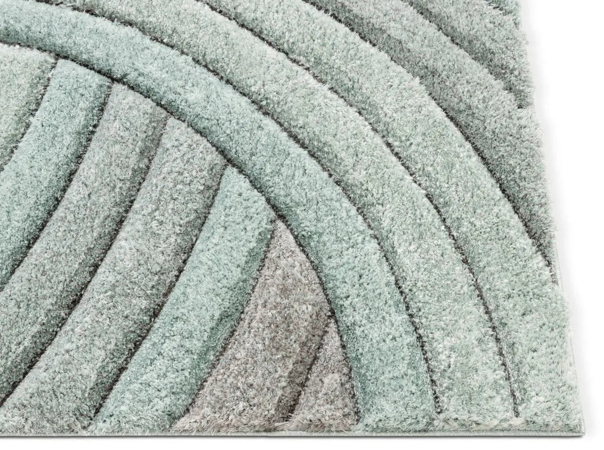 Ucci Blue Modern 3D Textured Shag Rug By Chill Rugs、mySite、gigharbornorthrealestate