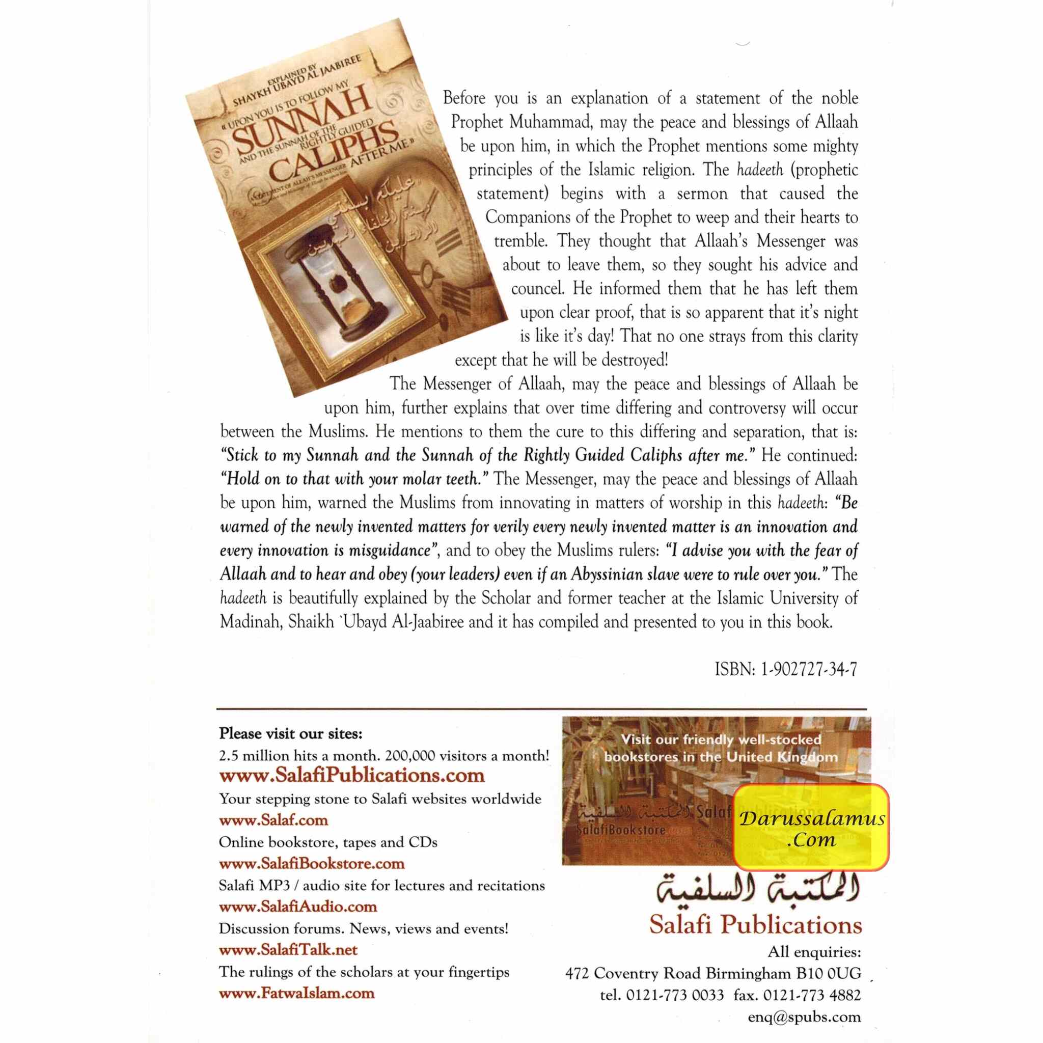 Upon You Is To Follow My Sunnah And The Sunnah Of The Rightly Guided Caliphs After Me By Shaykh 'Ubayd al-Jaabiree、mySite、topwebapps