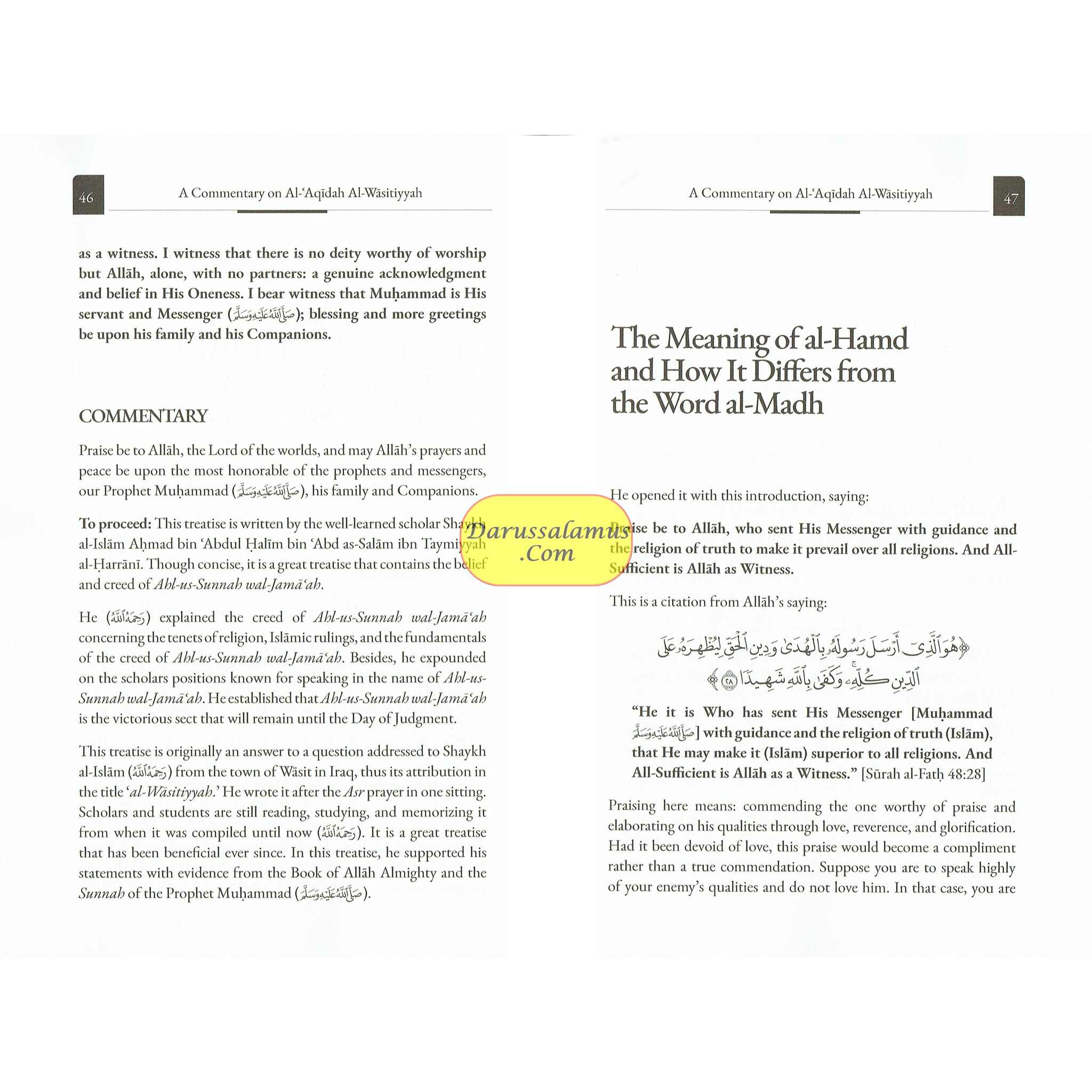 A Commentaary on Al-Aqidah Al-Wasitiyyah 2 Vol Set、mySite、topwebapps