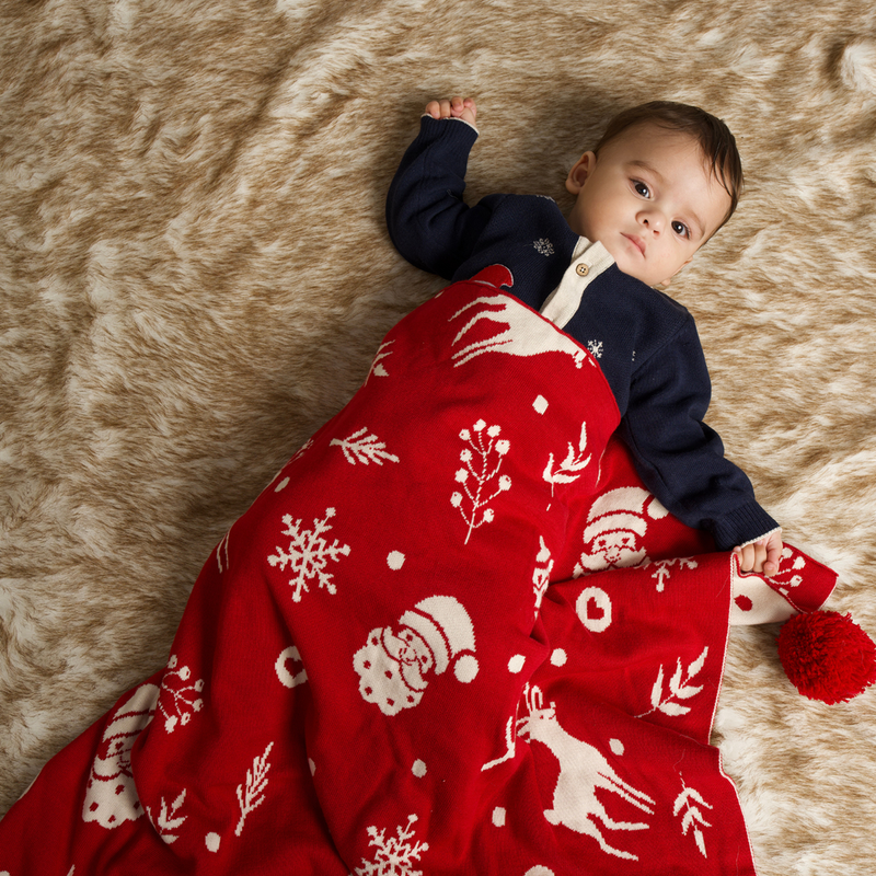 Cotton Blanket For Kids | Merry Christmas Printed、mySite、camillekostekn