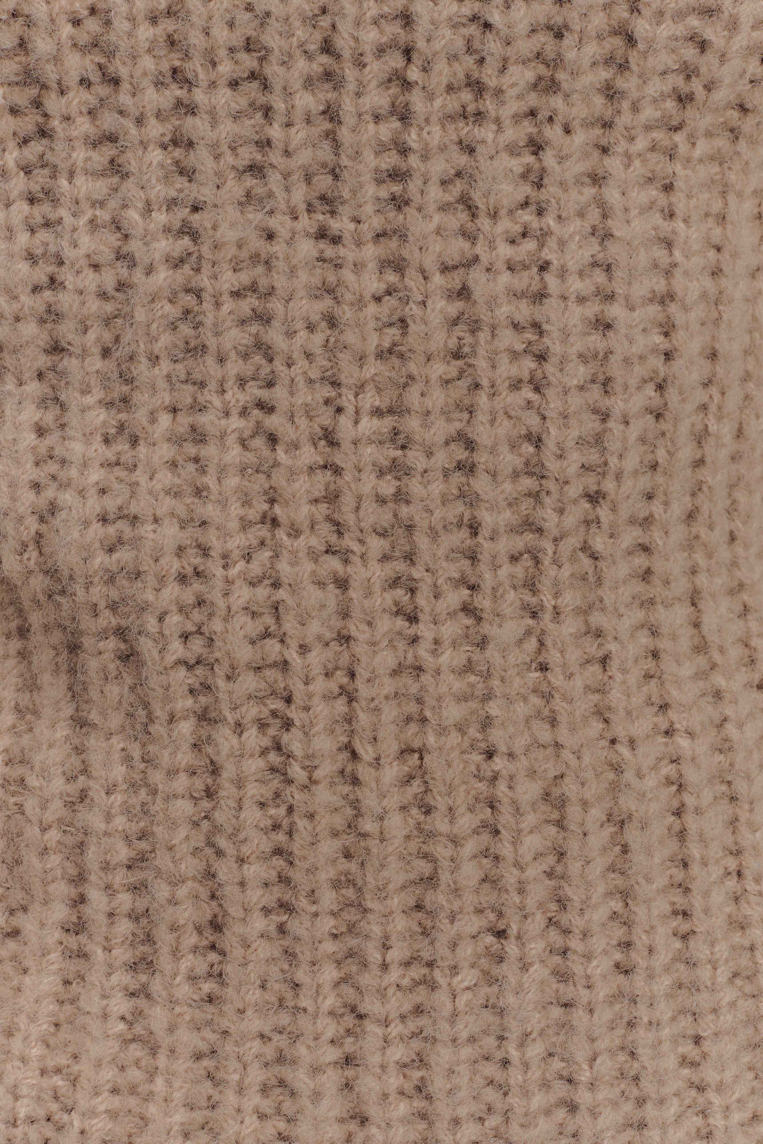 Candice Oversized Low Back Knit Jumper - Stone Marle、mySite、solidvoid