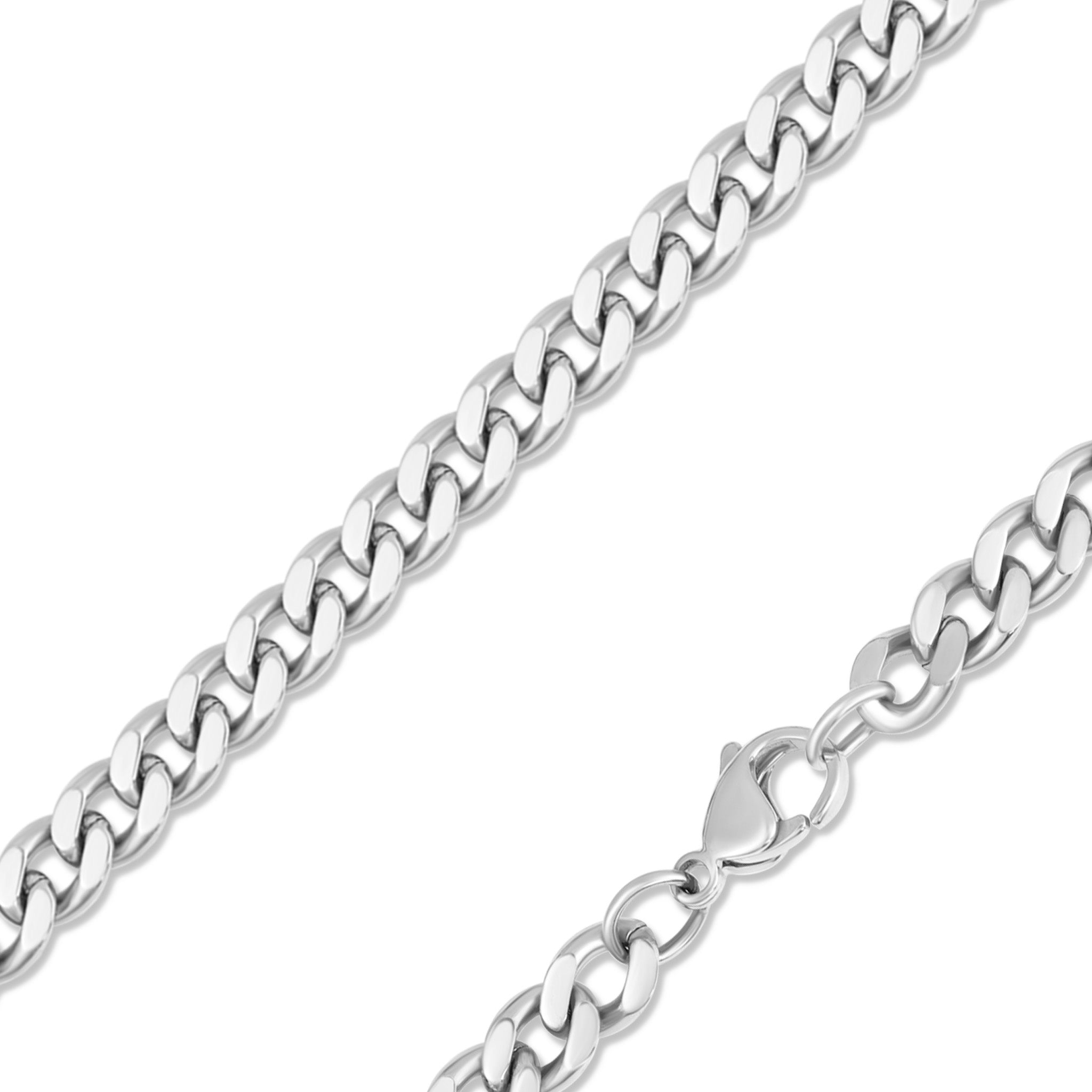 Stainless Steel Diamond Cut Curb Chain Necklace / CHN7500、mySite、dreamappss