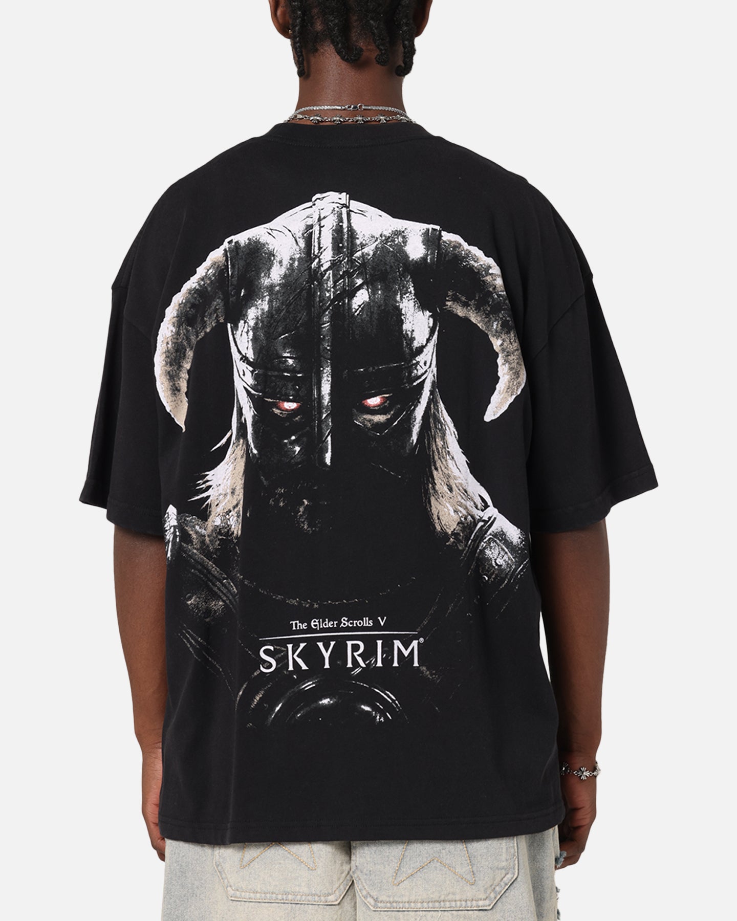 73 Studio X The Elder Scrolls V: Skyrim Aludin Vintage T-Shirt Black Acidwash、mySite、zt4zffjzw