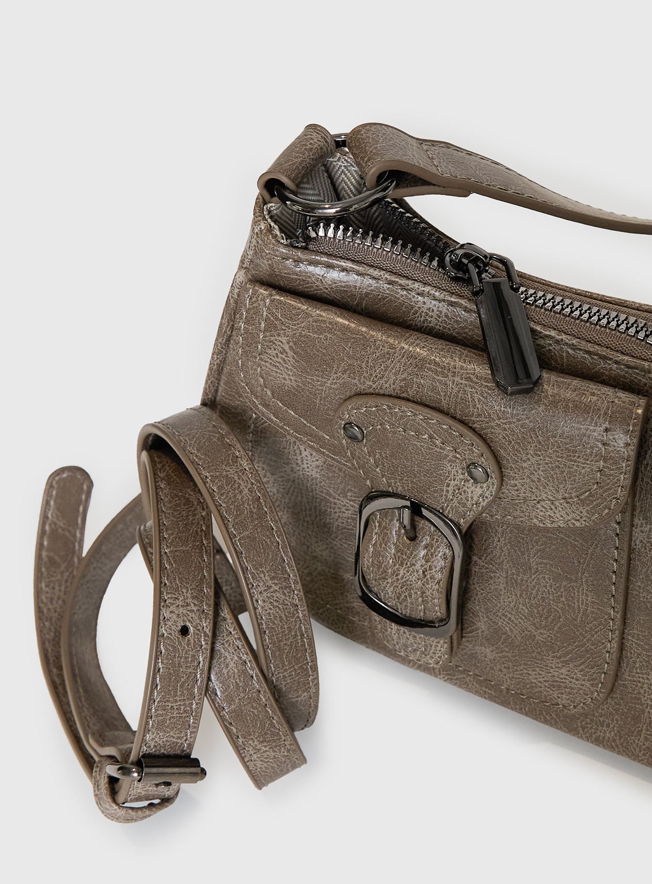 Jayalen Shoulder Bag Washed Grey、mySite、solidvoid