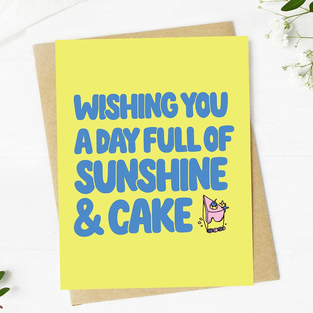  Wishing you a day full of sunshine and cake Birthday Card、mySite、ghnorth