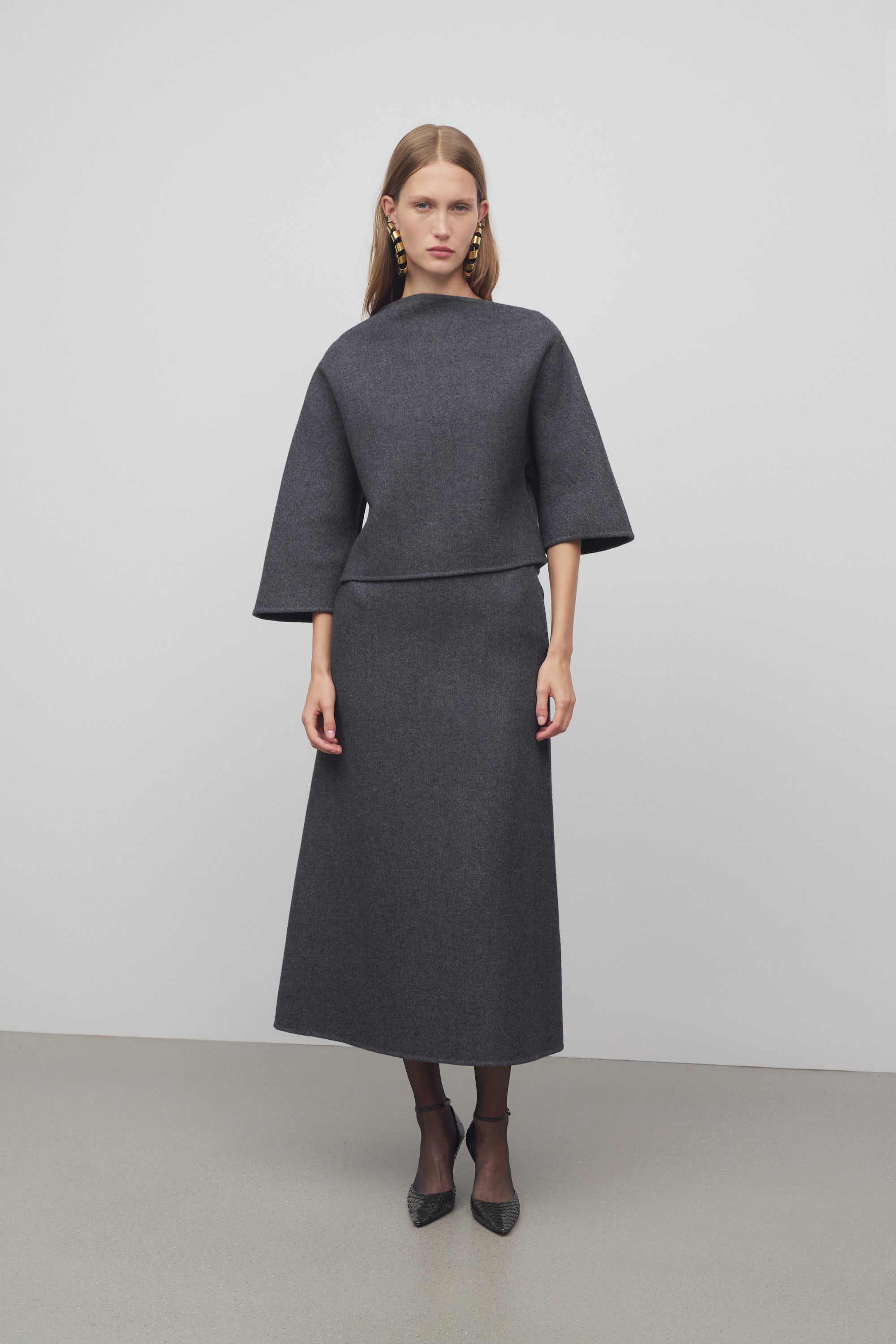 Lison Skirt in Wool and Nylon、mySite、aoinhome