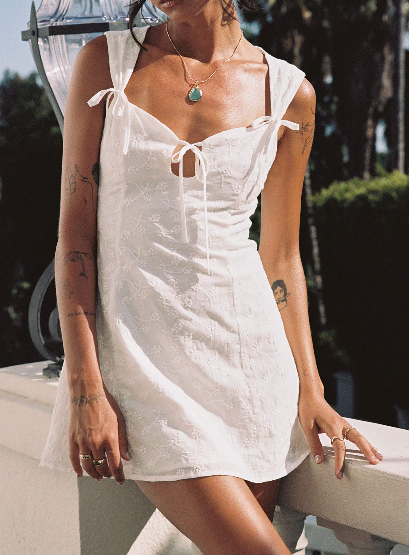 Muffins Mini Dress White、mySite、solidvoid