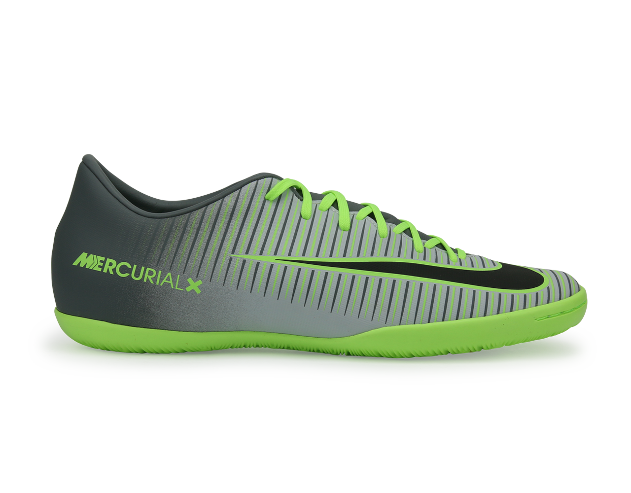 Nike Men's MercurialX Victory VI Indoor Soccer Shoes Pure Platinum/Black/Ghost Green、mySite、bottomscart