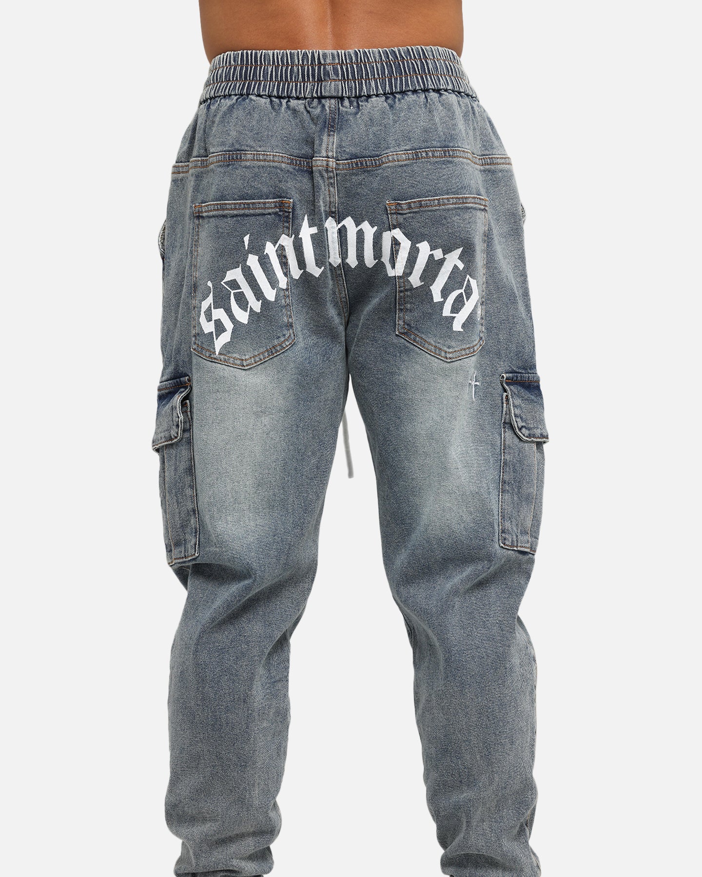 Saint Morta Gothic Cargo Joggers Dirty Denim、mySite、zt4zffjzw