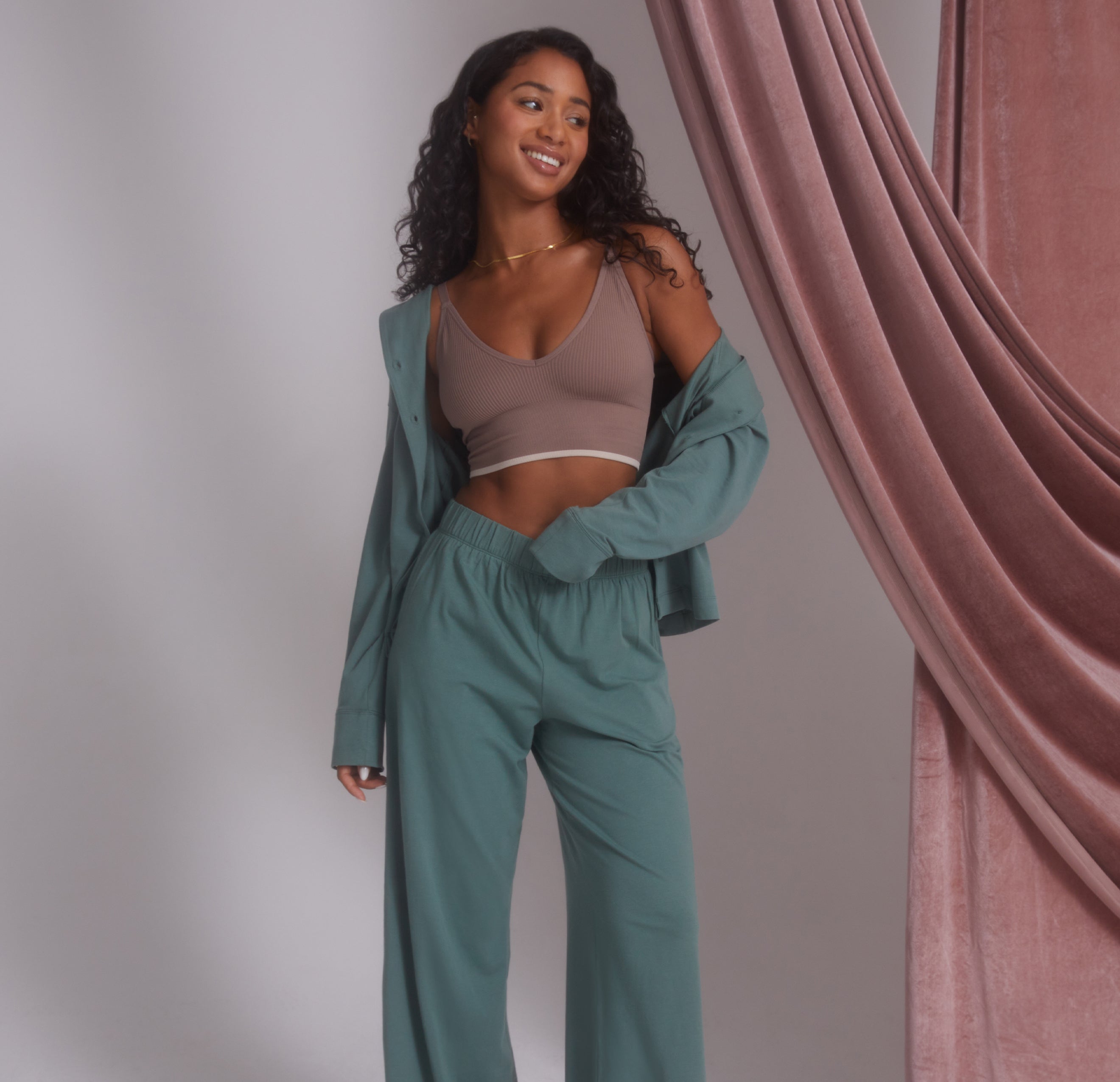 Perfect Pima Pajama Pants - Rainforest、mySite、bengalsvssteelers