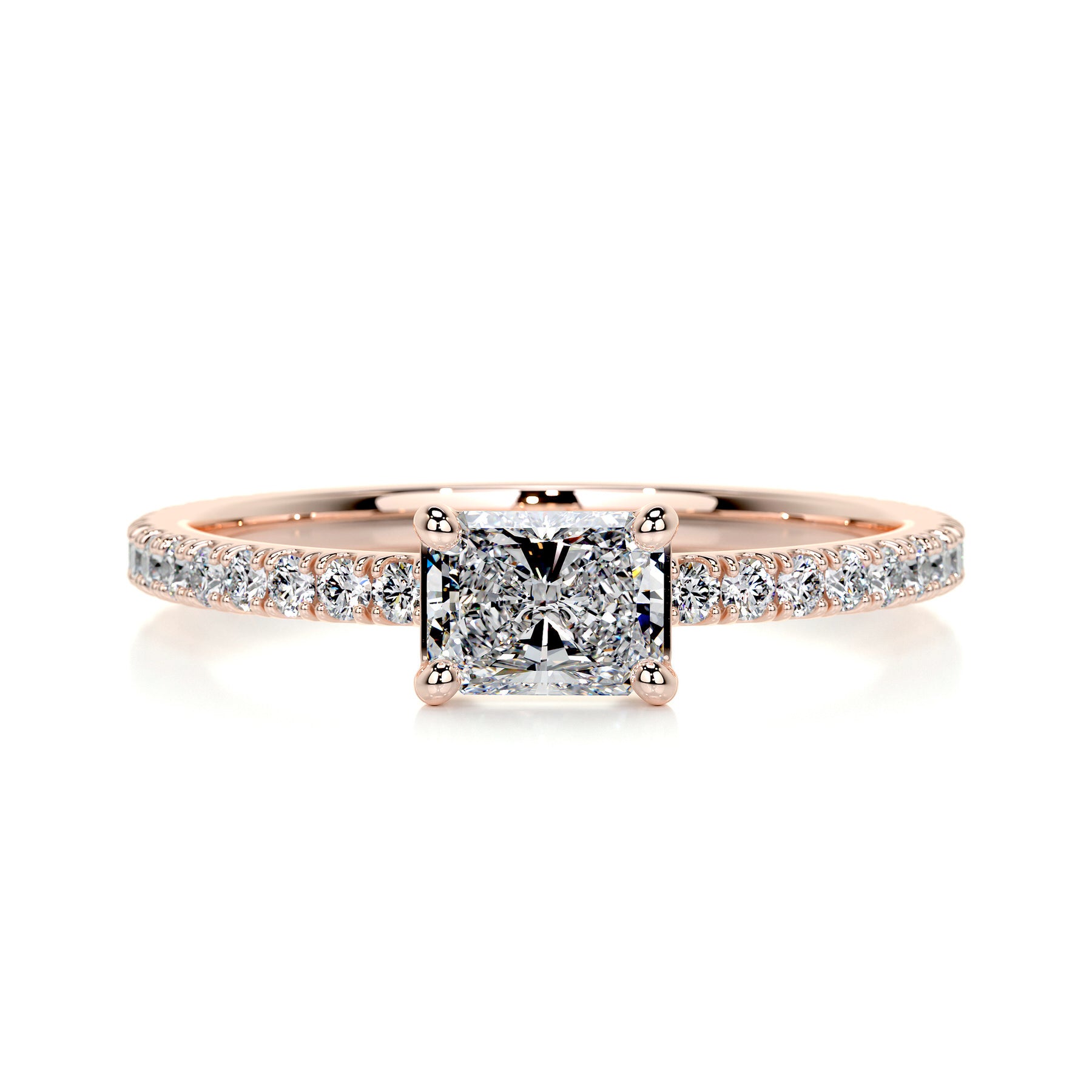 Chloe Radiant Stacking Ring (0.75 Carat) - 14K Rose Gold、mySite、hinf8tx79
