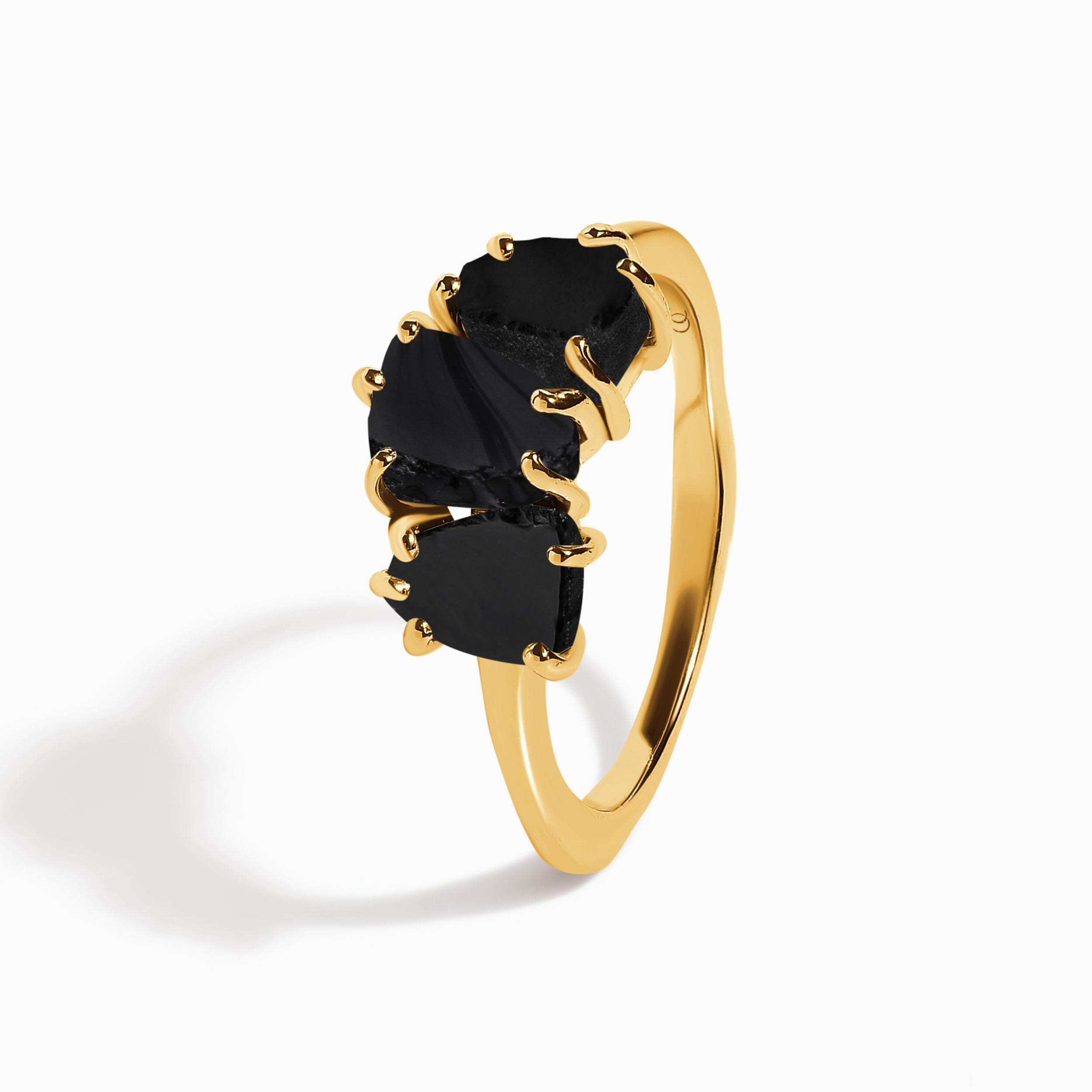 Raw Crystal Ring - Enchanted Black Obsidian、mySite、hinf8tx79