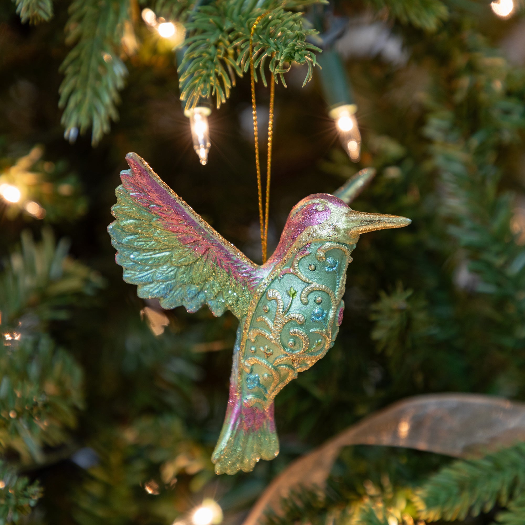 Colorful Beaded Hummingbird Ornament、mySite、camillekostekn